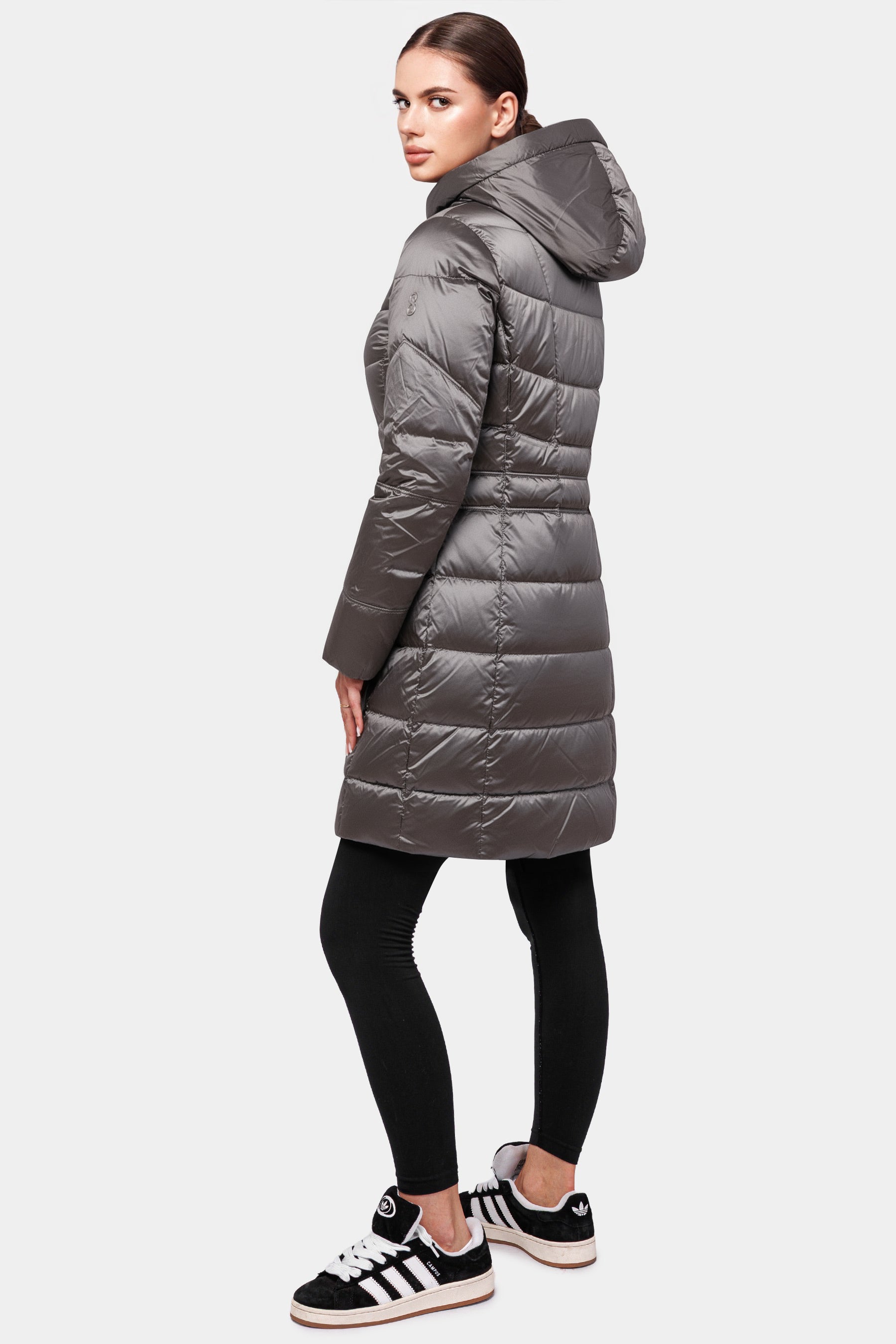 Taillierte Damen Daunenjacke mit abnehmbarer Kapuze Herbst/Winter Travel 8