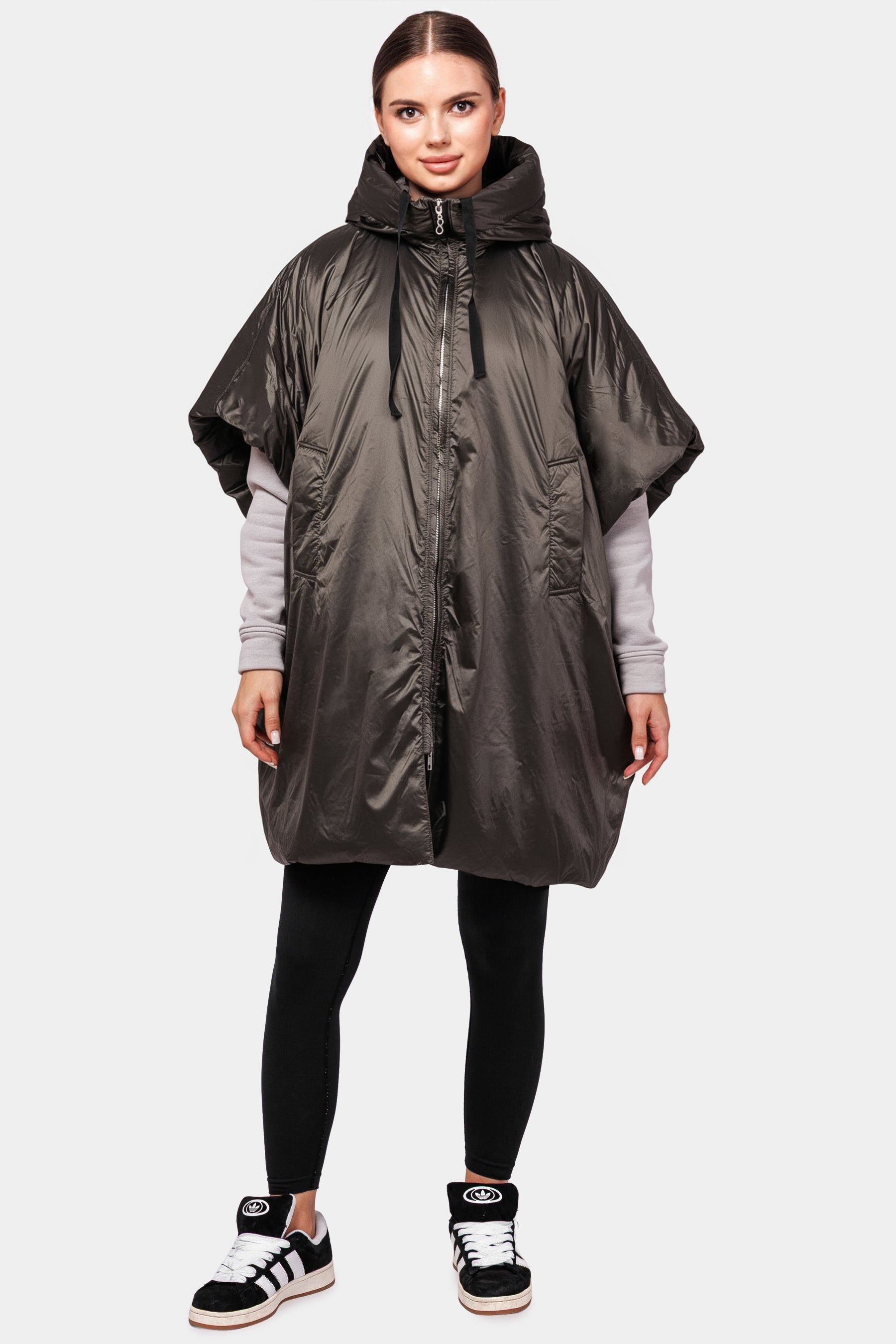 Travel 8 modern oversized down poncho