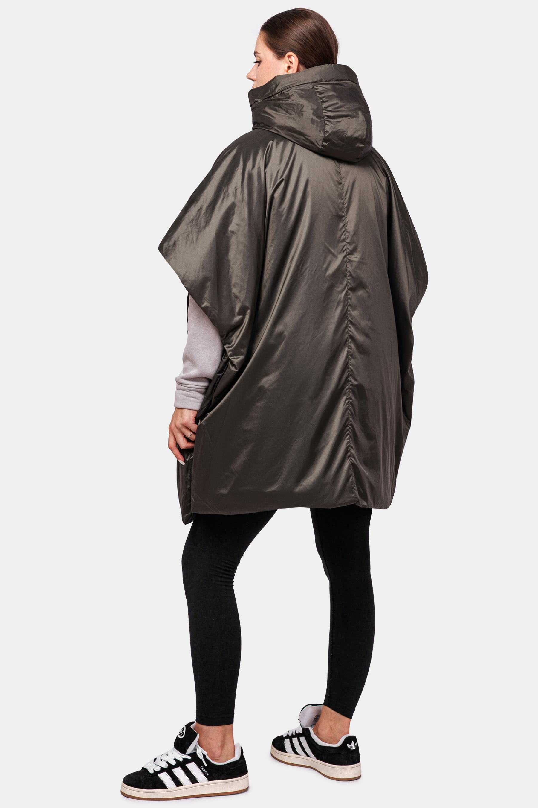 Travel 8 modern oversized down poncho