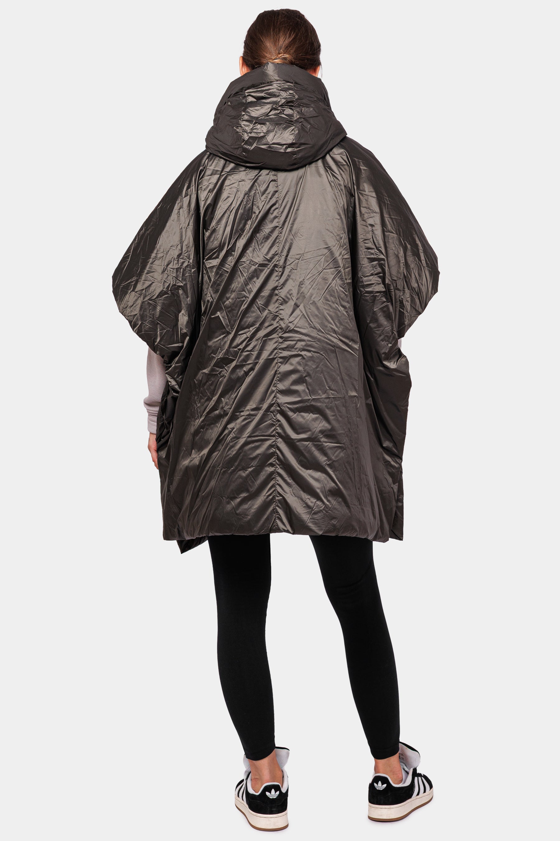 Travel 8 modern oversized down poncho