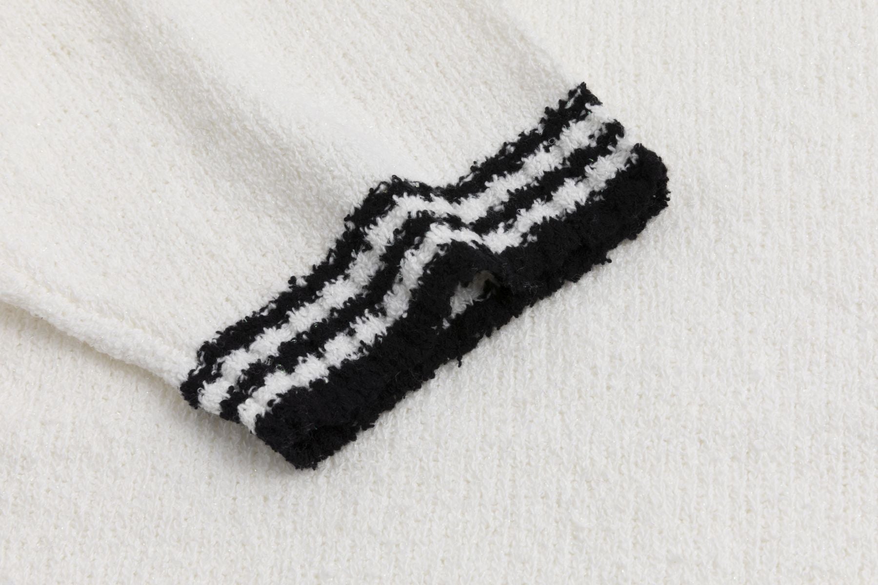 Strickpullover mit Puffärmeln Off White Zaubermond