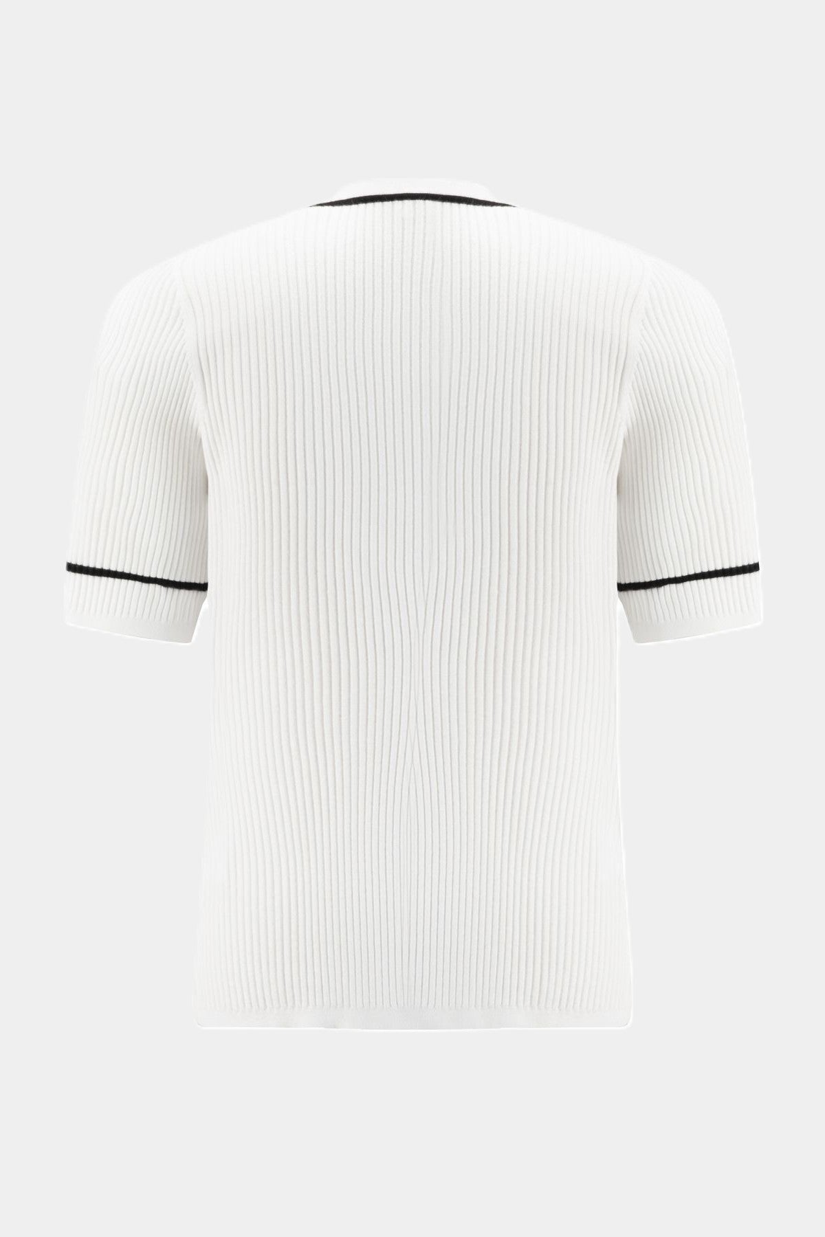 Jersey de punto con botones BLANCO