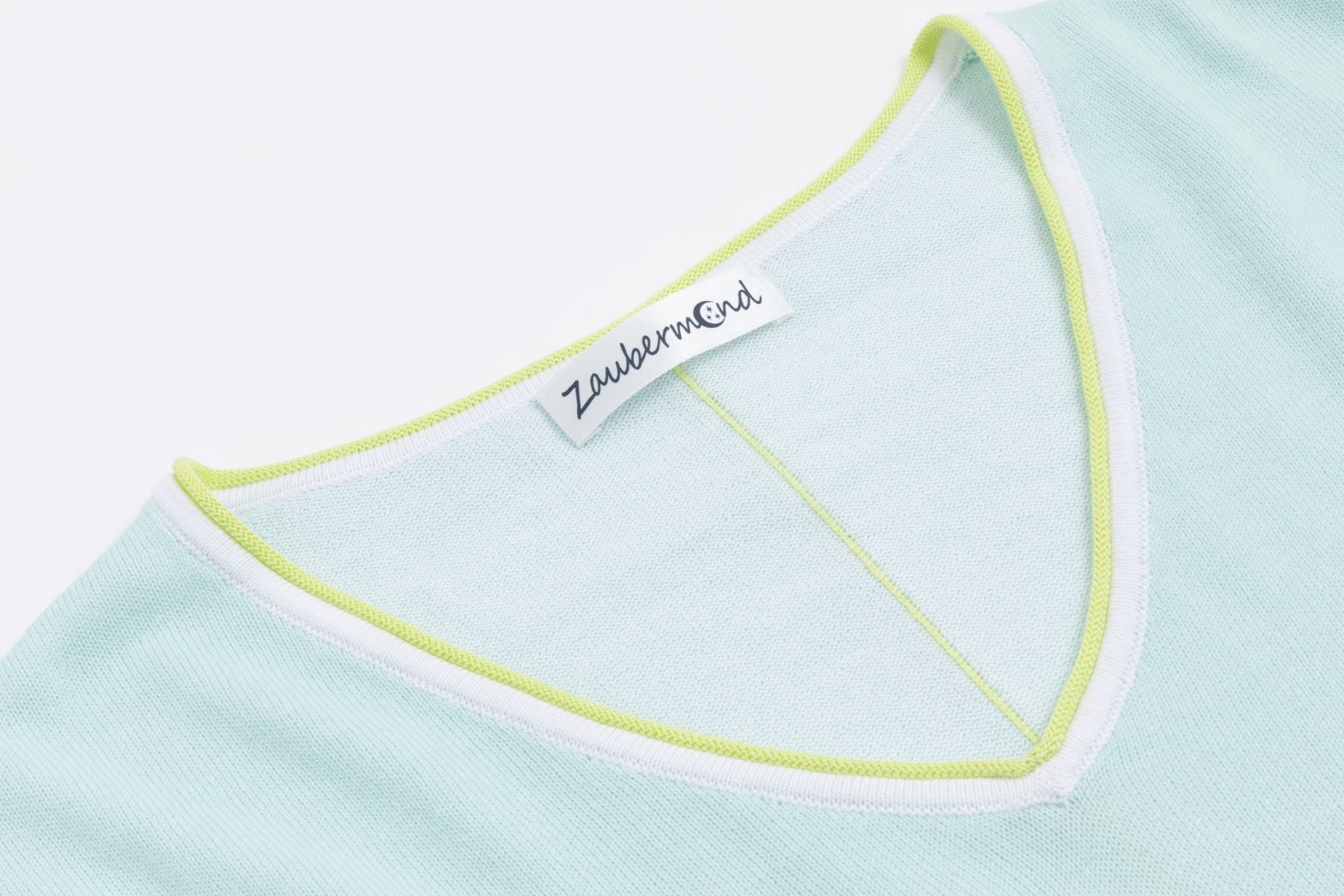 Strickpullover mit Kontrast MINT Zaubermond