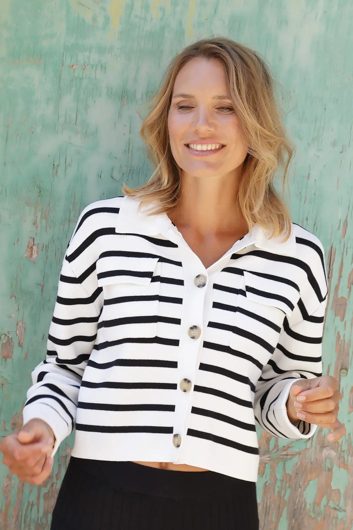 Strickjacke Maritim OFF WHITE Zaubermond