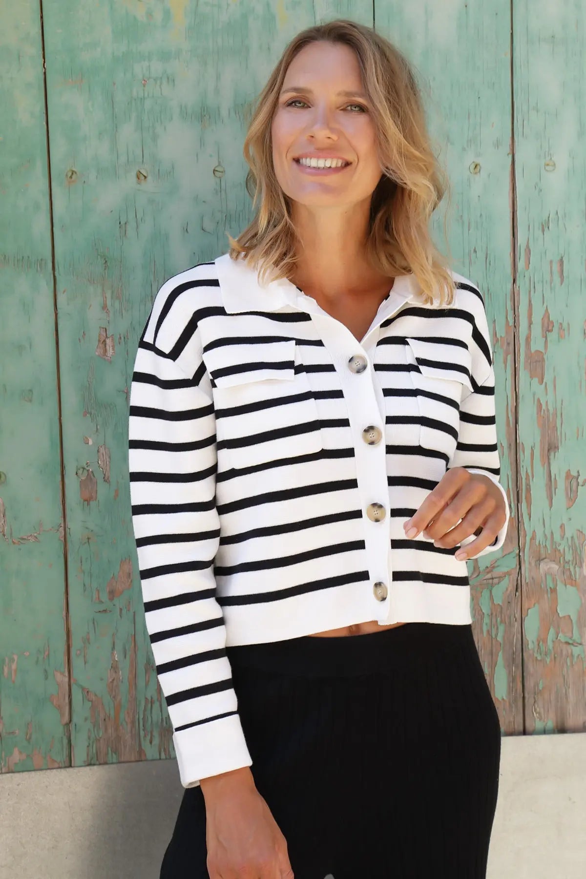 Strickjacke Maritim OFF WHITE Zaubermond