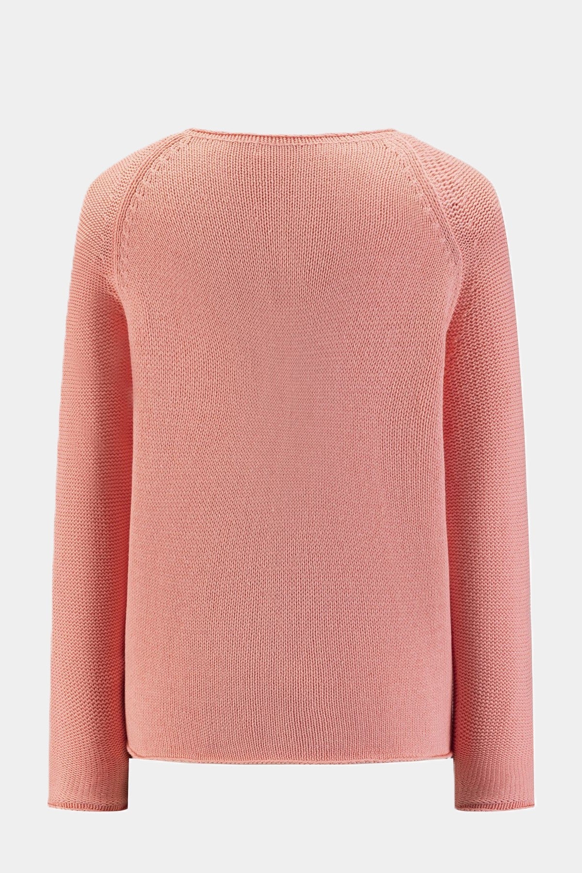 Strickpullover mit Stickerei in Peach Zaubermond