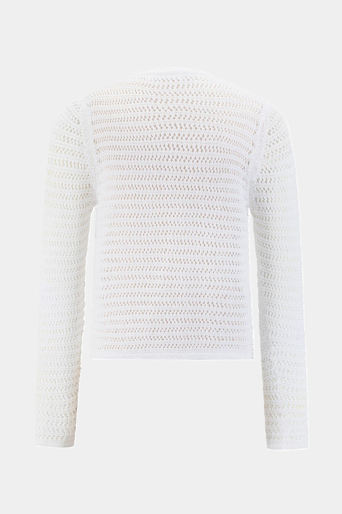 Häckel-Strickjacke WHITE Zaubermond