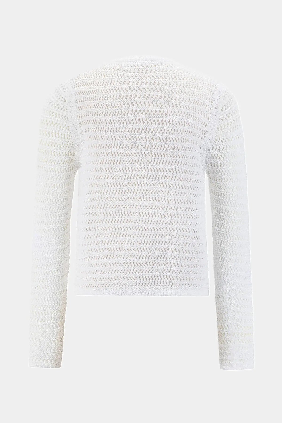 Häckel-Strickjacke WHITE Zaubermond