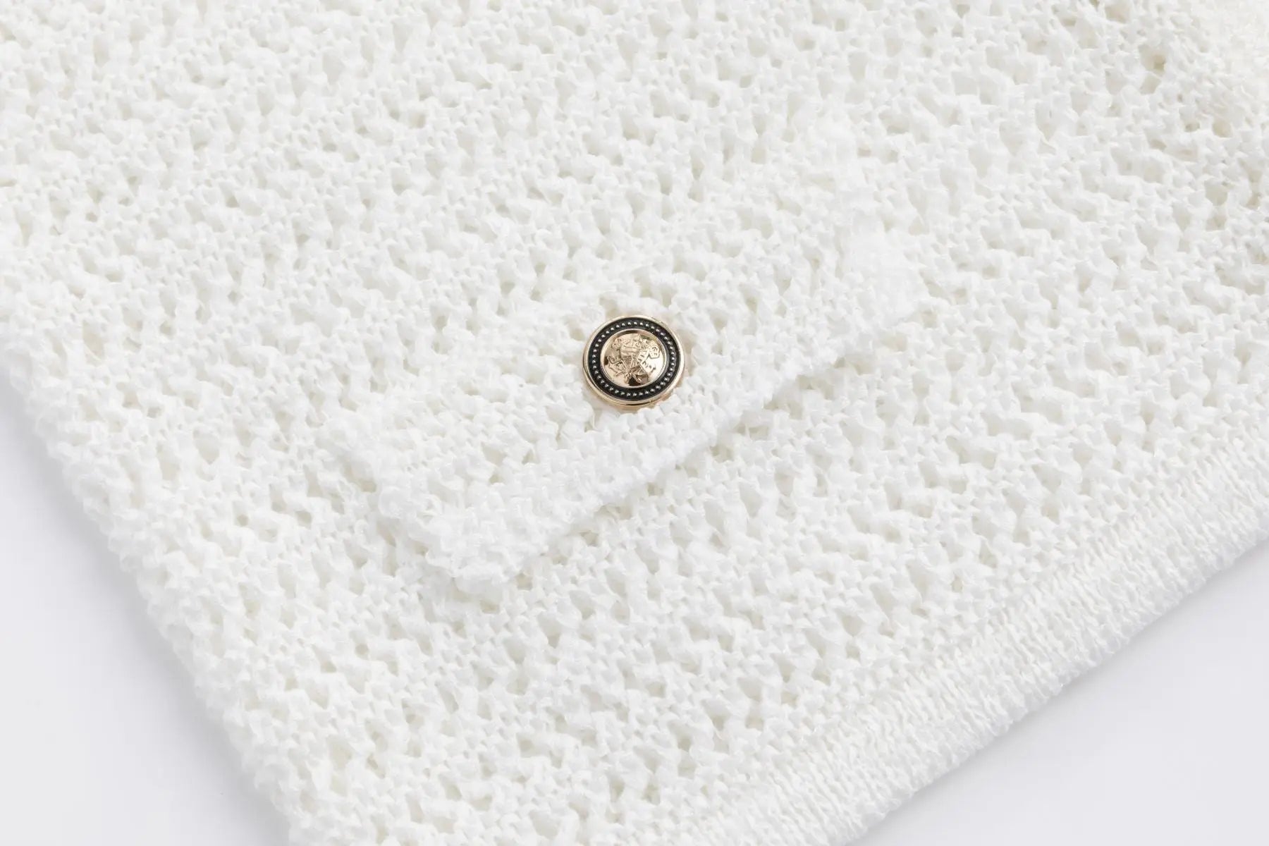 Häckel-Strickjacke WHITE Zaubermond