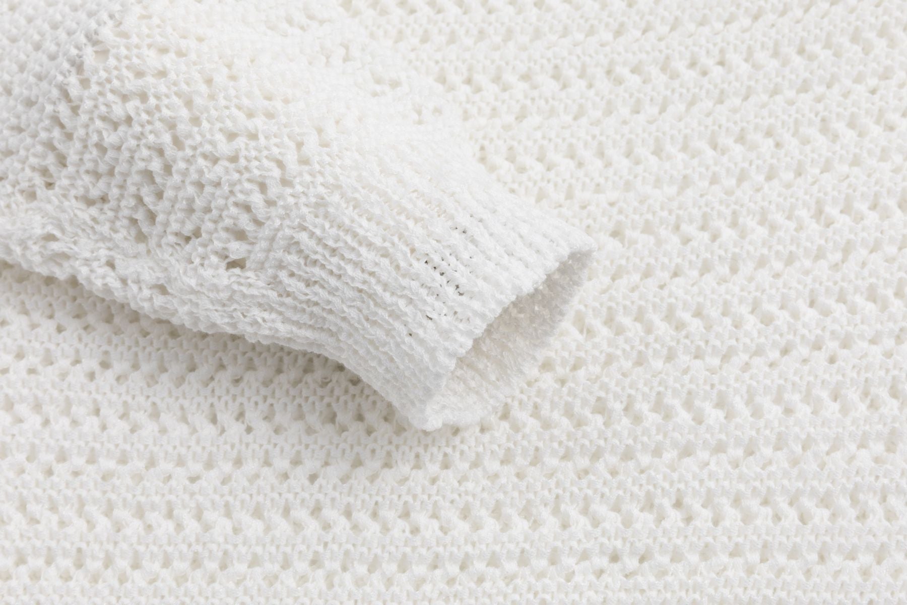 Häckel-Pullover WHITE Zaubermond