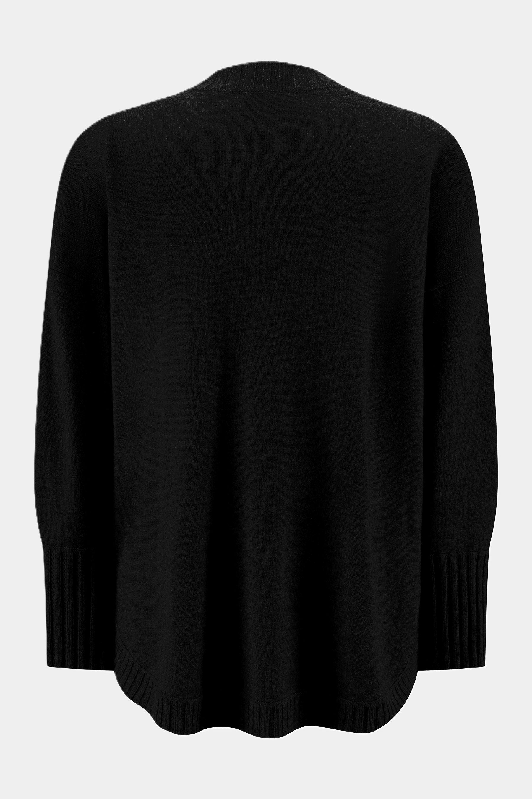 Zaubermond knitted sweater with textured details BLACK L/G MISSING