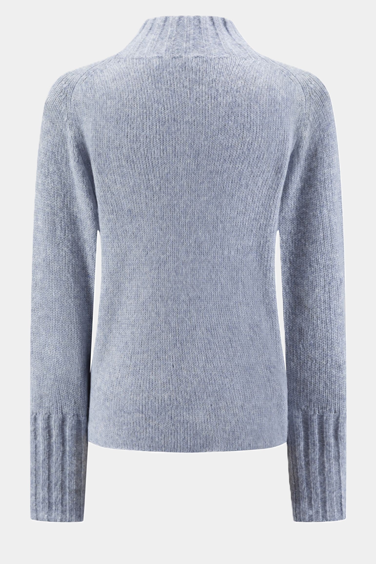 Zaubermond Strickpullover Unifarben mit Stehkragen - JEANS Zaubermond