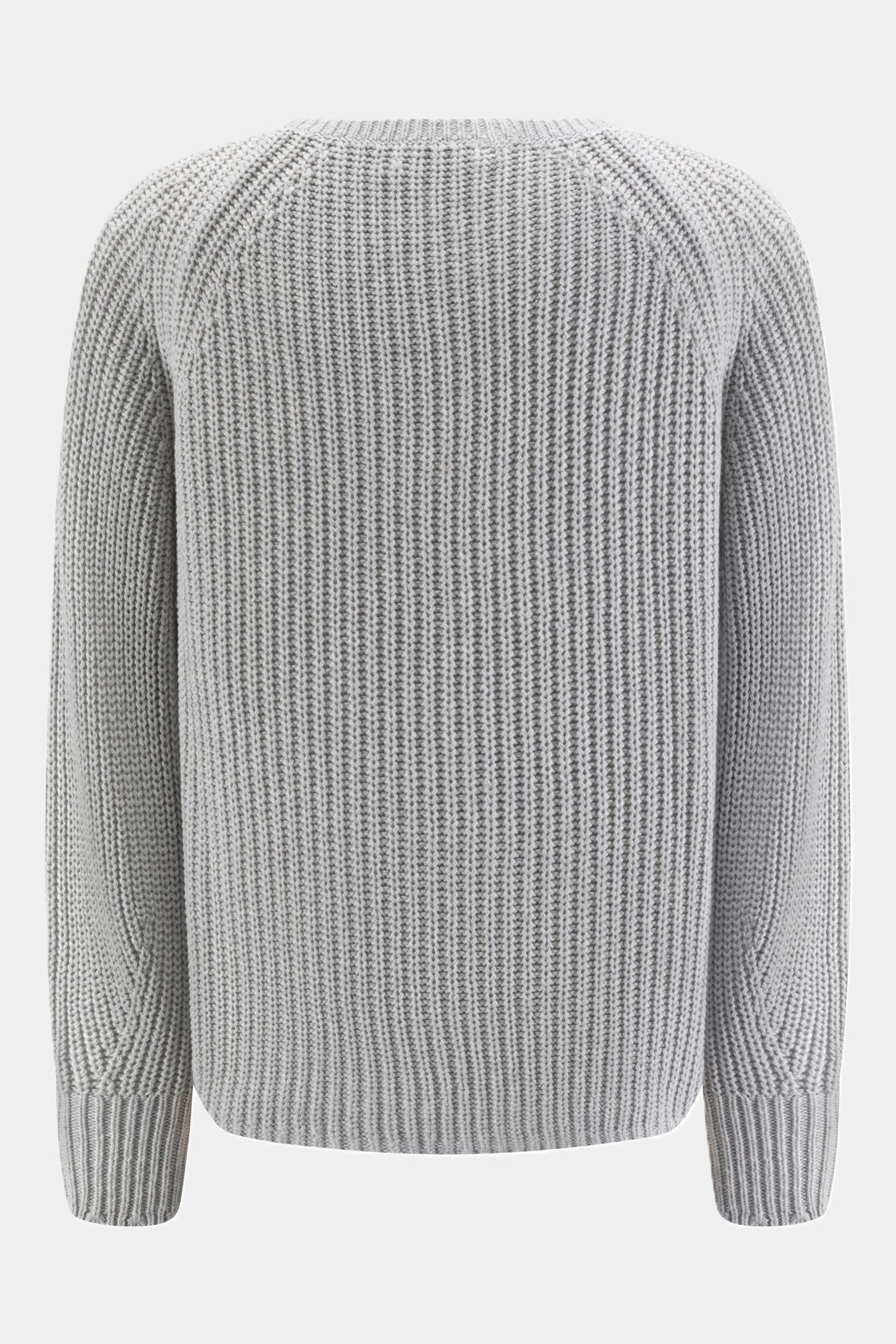 Zaubermond Baumwollstrickpullover mit Seitlichen Knöpfen - LIGHT GREY Zaubermond
