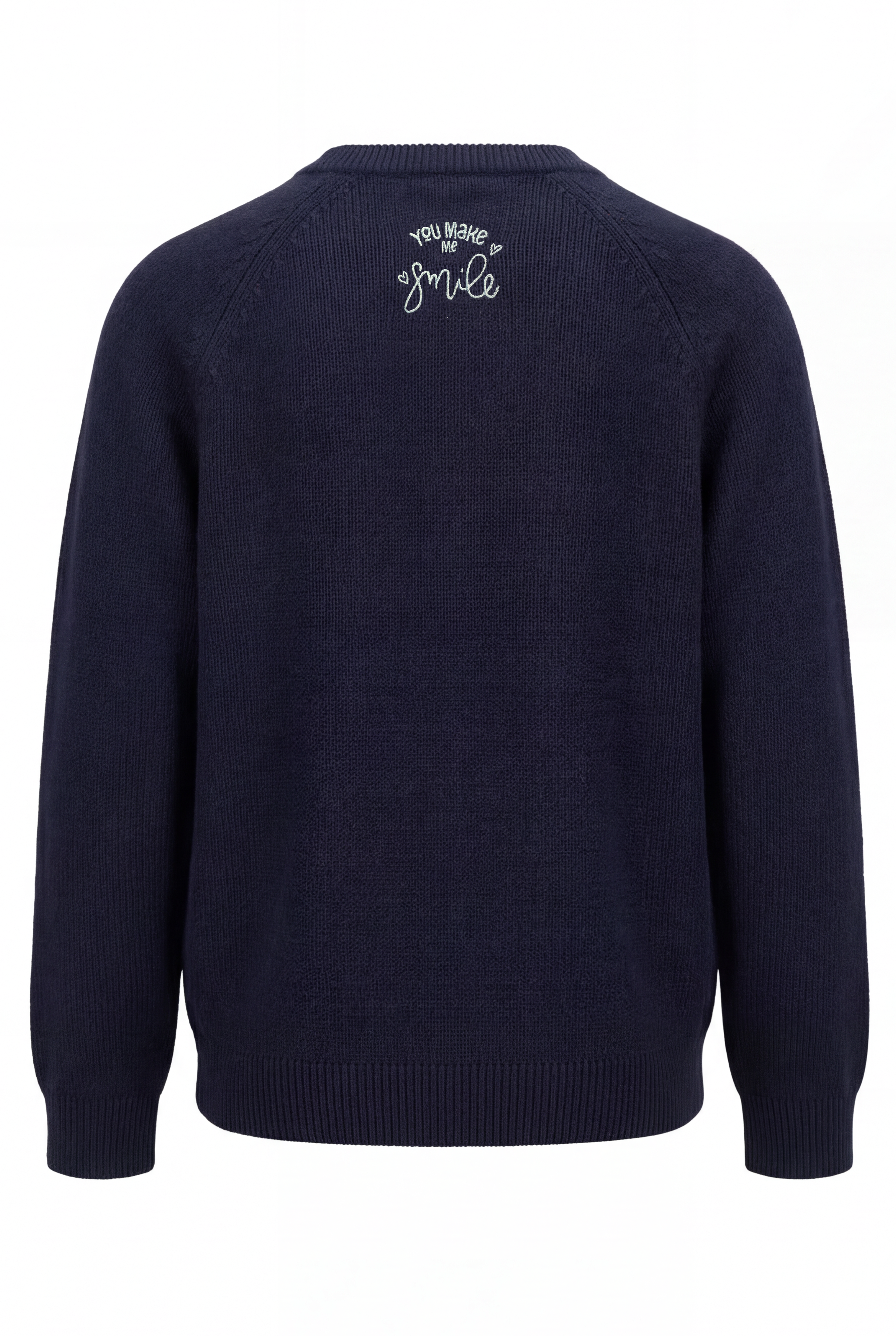 Damen Strickjacke mit Stickerei, sommerlich elegantes Marine