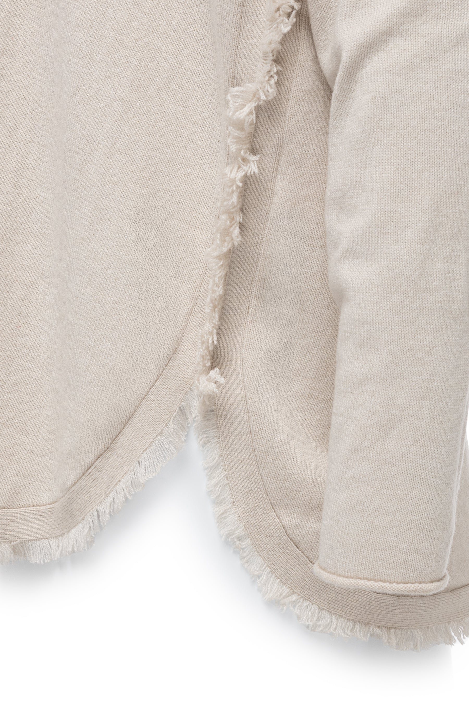 Damen Lockerer Boho Pullover mit V-Ausschnitt & Fransen Rosa Zaubermond