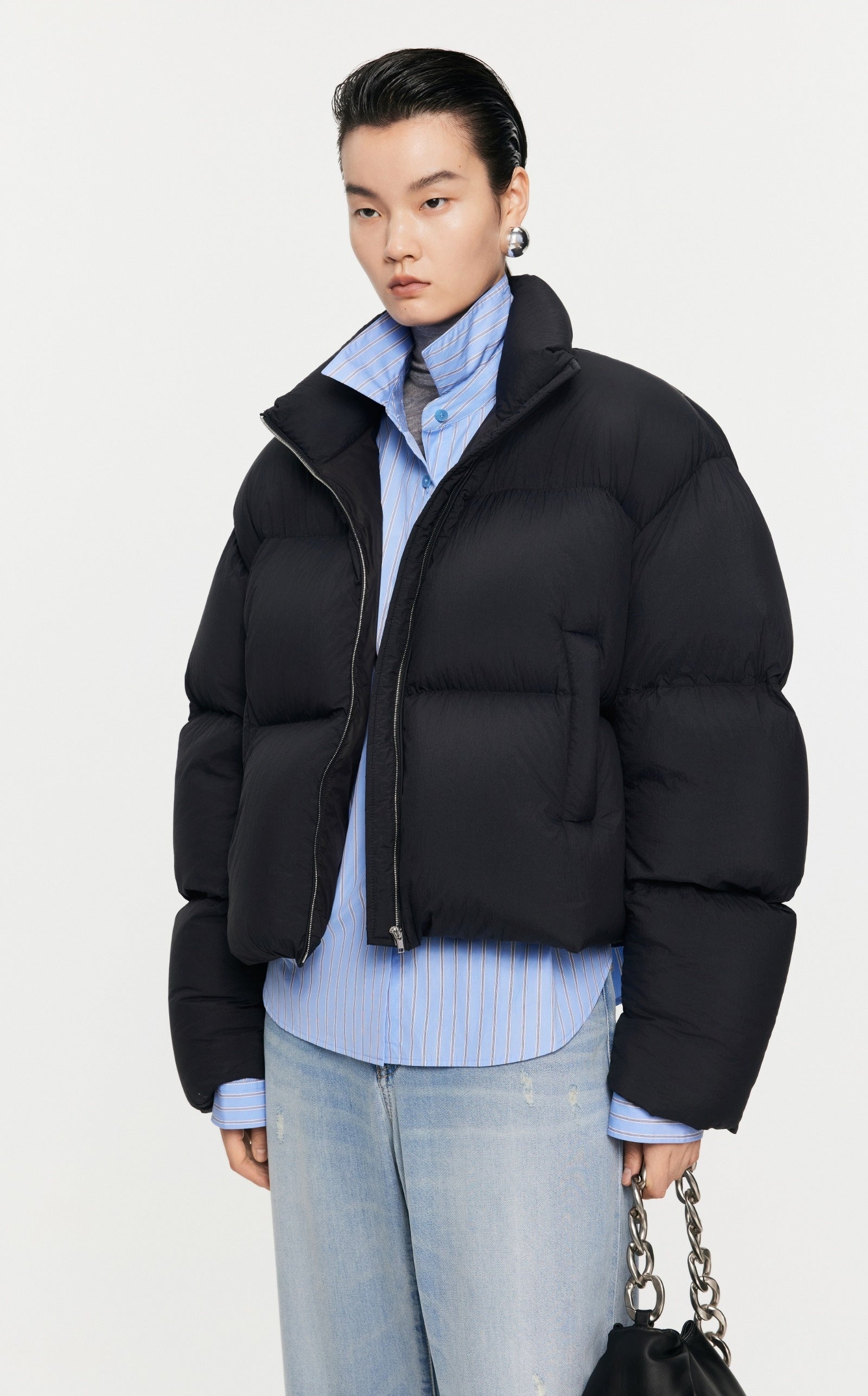 Damen Cropped Pufferjacke mit stylischem Flair JNBY