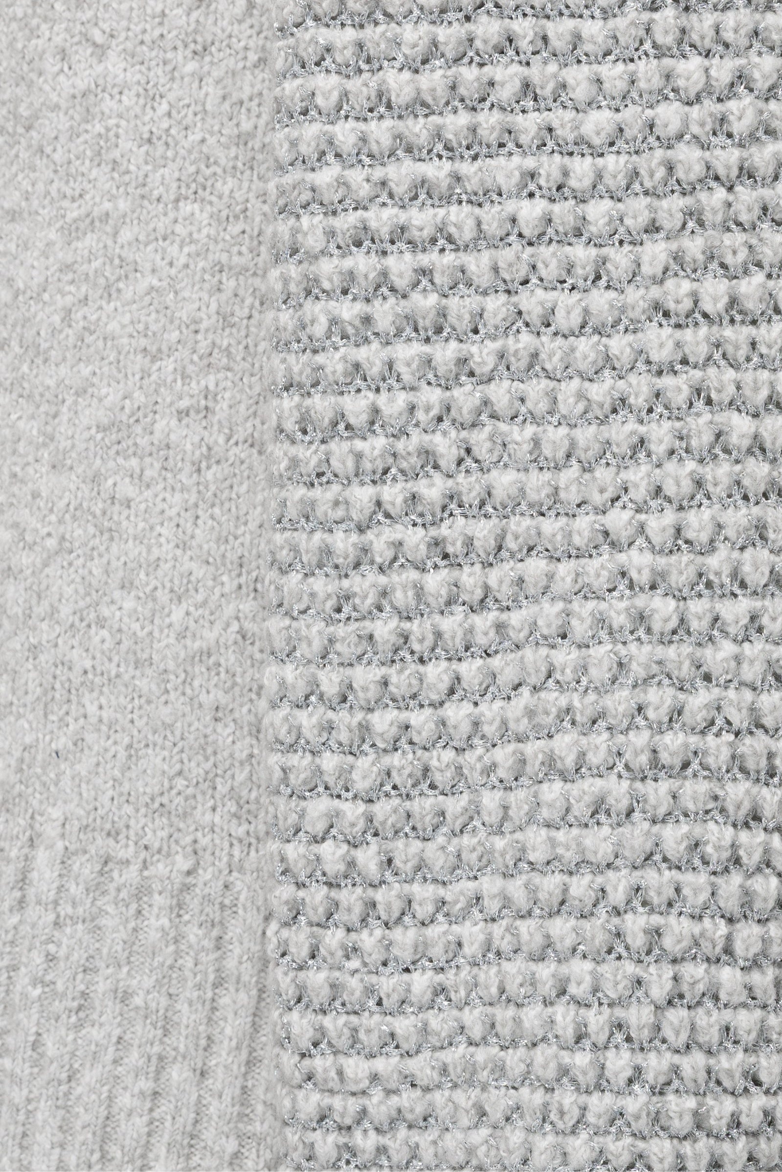 Lockerer Damen Pullover mit Metall Akzenten & Ärmelstruktur, Trend Style