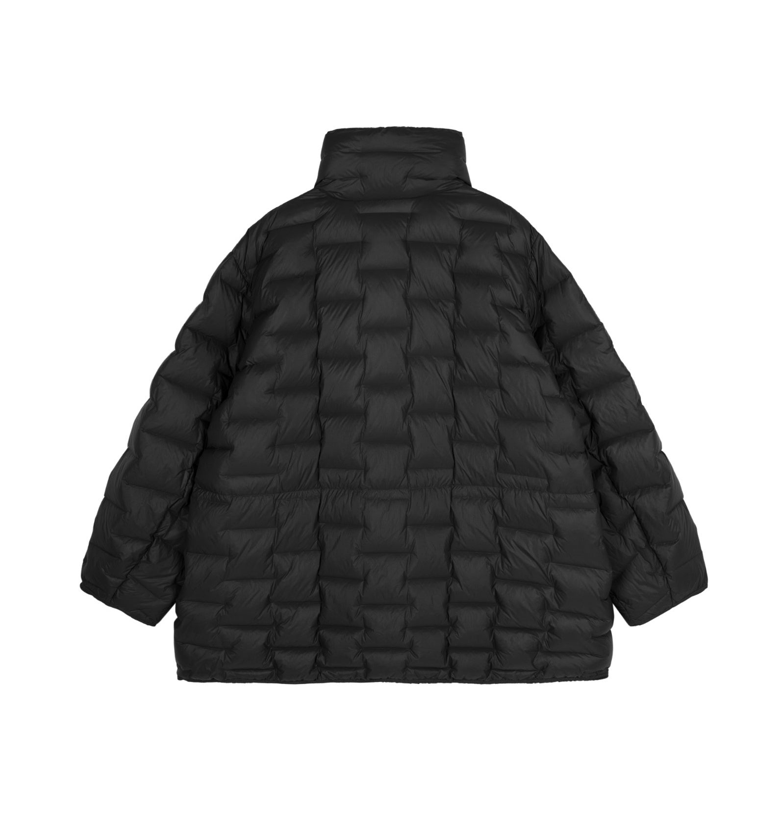 Damen Regular Daunenjacke mit versetzter Blocksteppung Schwarz JNBY
