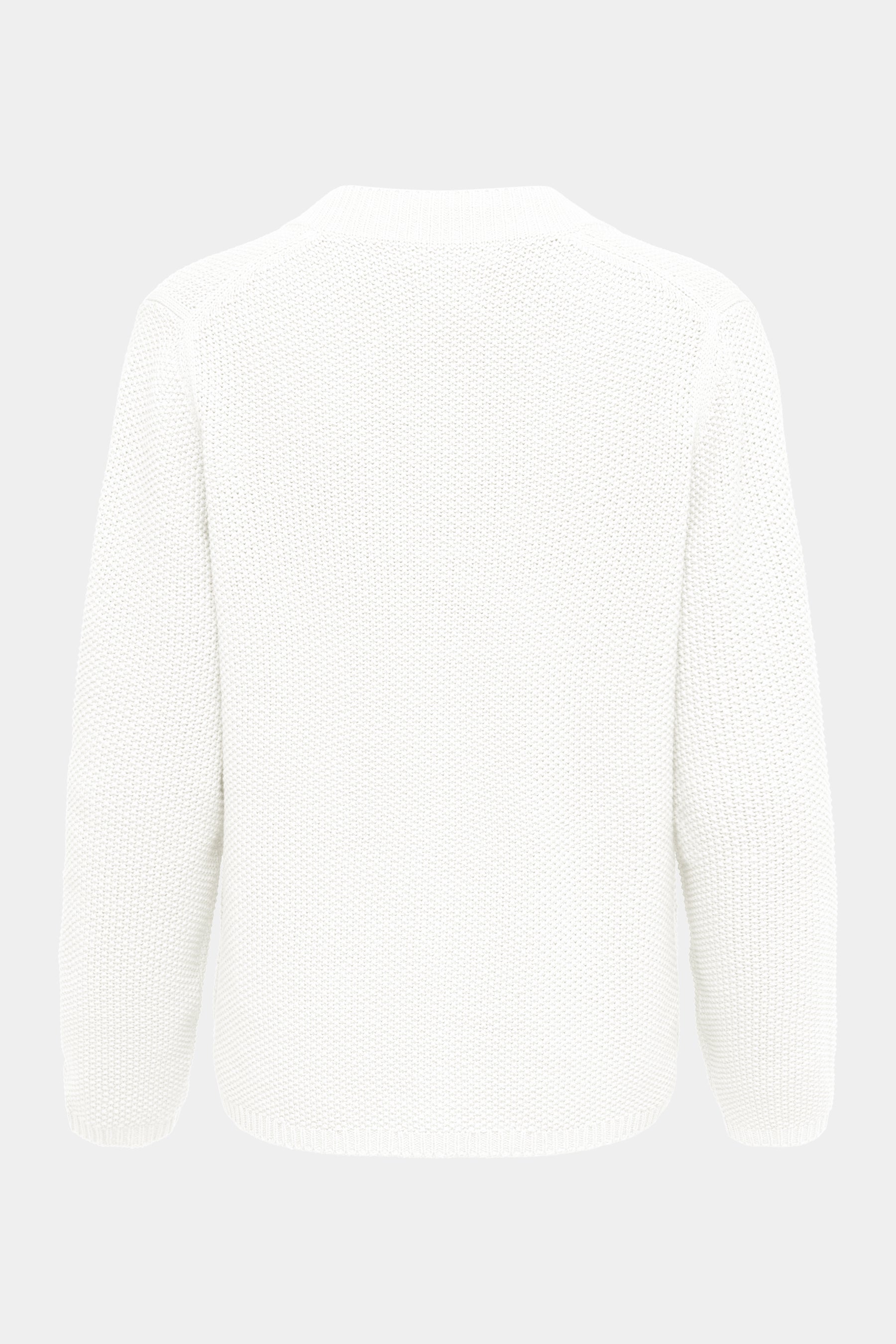 Cassis V-Ausschnitt Damenstrickjacke in White Cassis