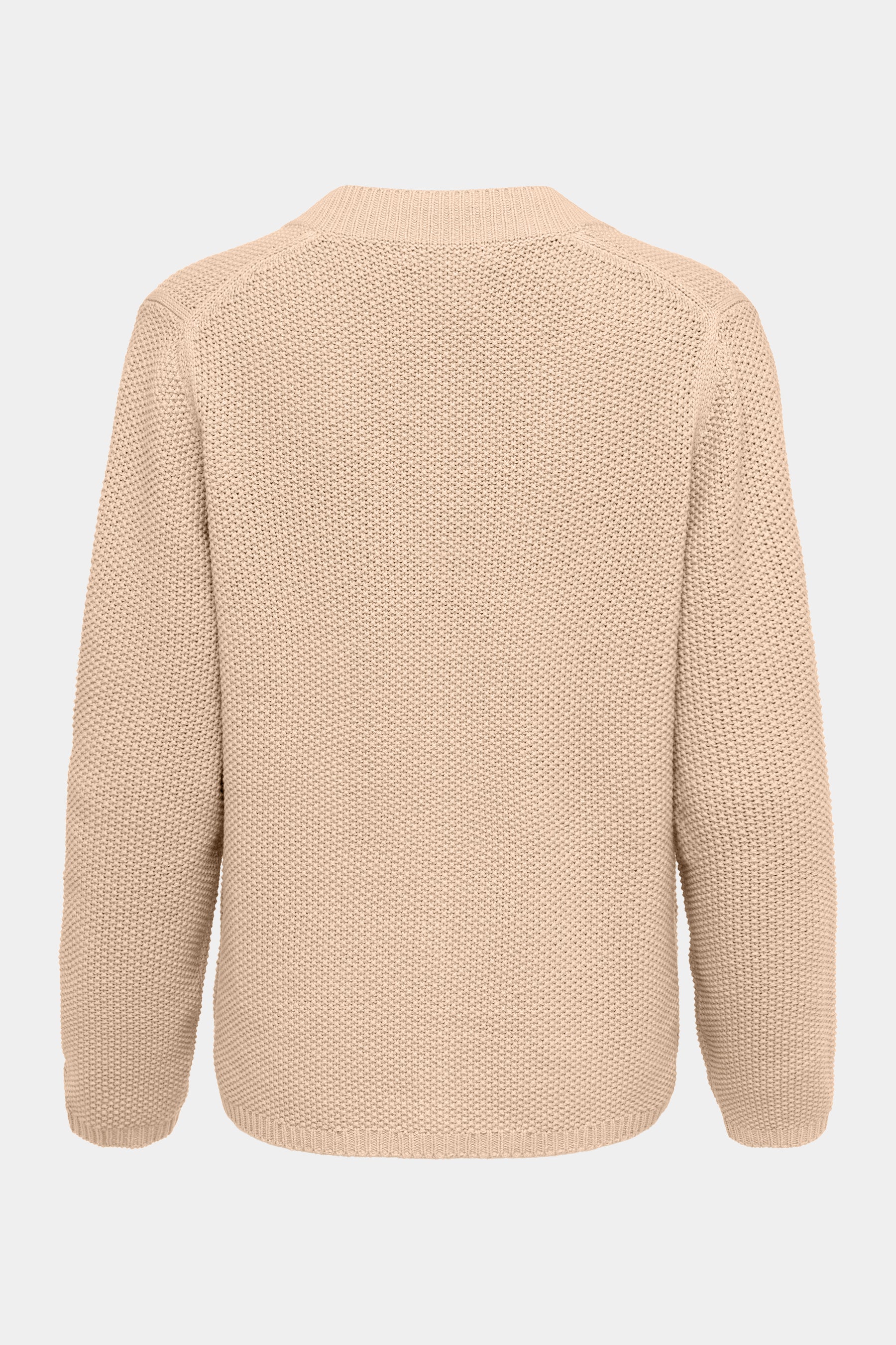 Cassis V-Ausschnitt Damenstrickjacke in Bisquit Cassis