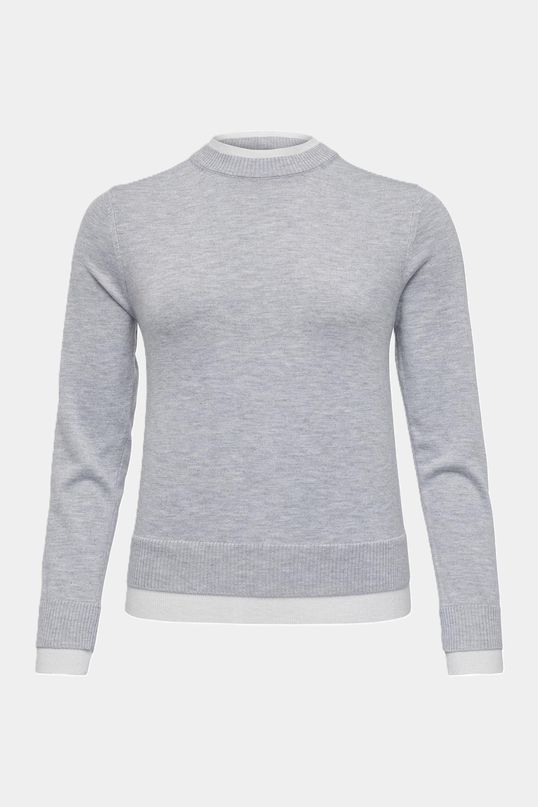 Cassis Strickpullover meliert LIGHT GREY Cassis