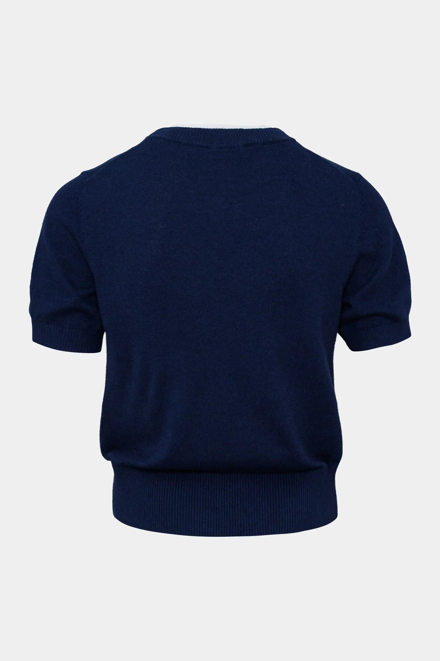 Cassis Rollkragenpullover meliert mit Ziernaht NAVY Cassis
