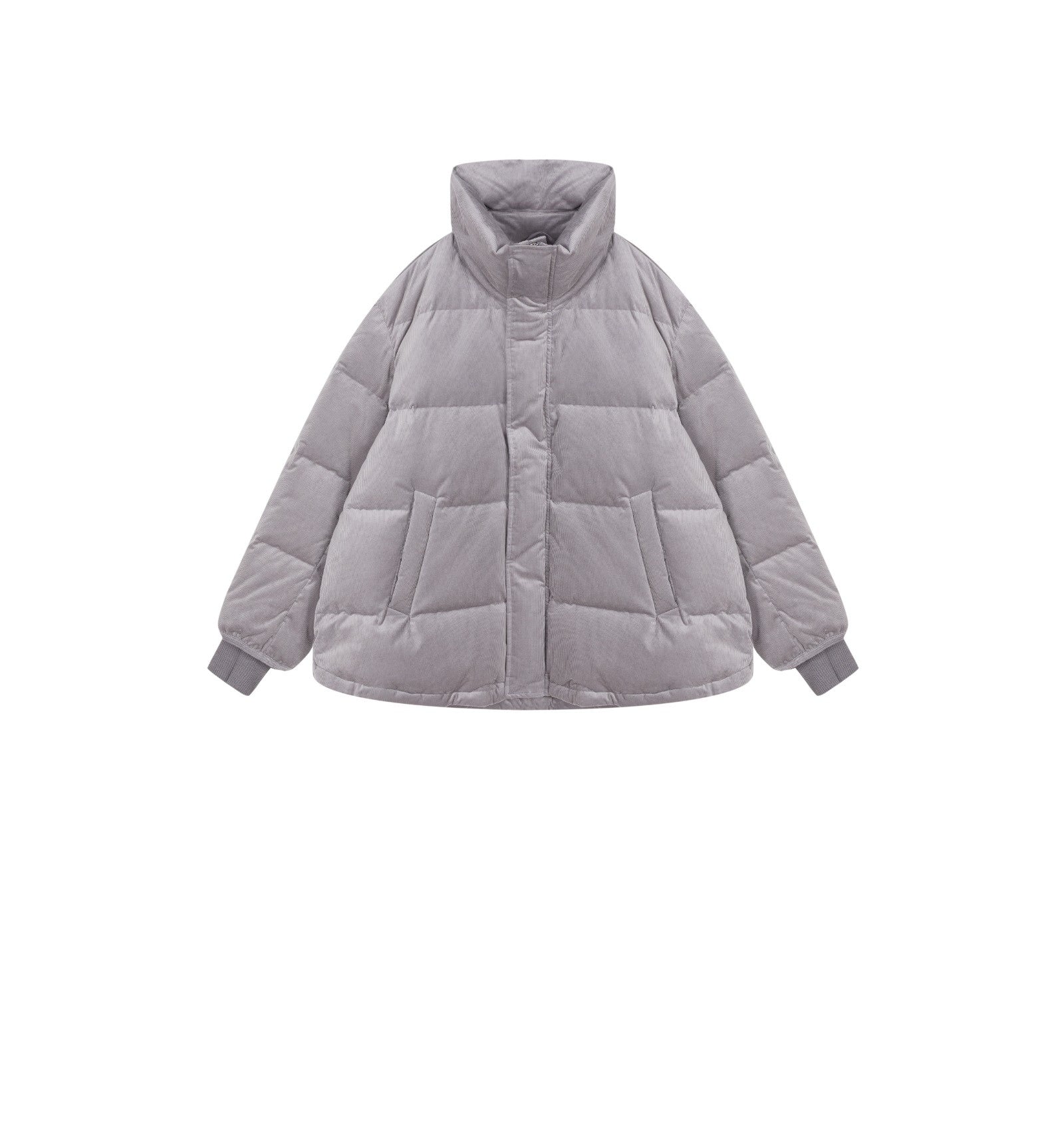 Damen Boxy Daunenjacke mit Knopfleiste & Zwei-Wege-Reißverschluss JNBY