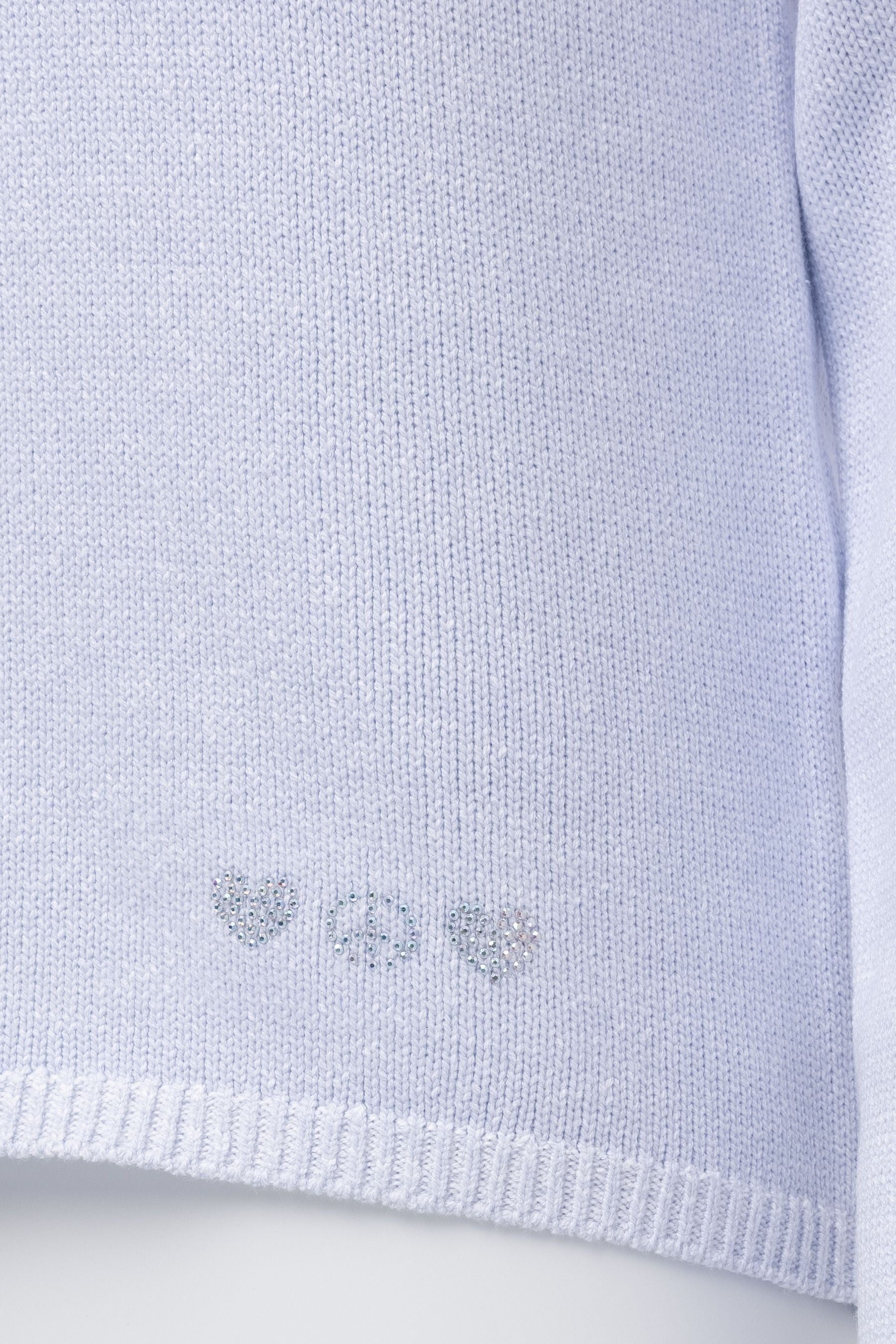 Six-o-Seven eleganter Feinstrickpullover mit Strass-Herzdetail