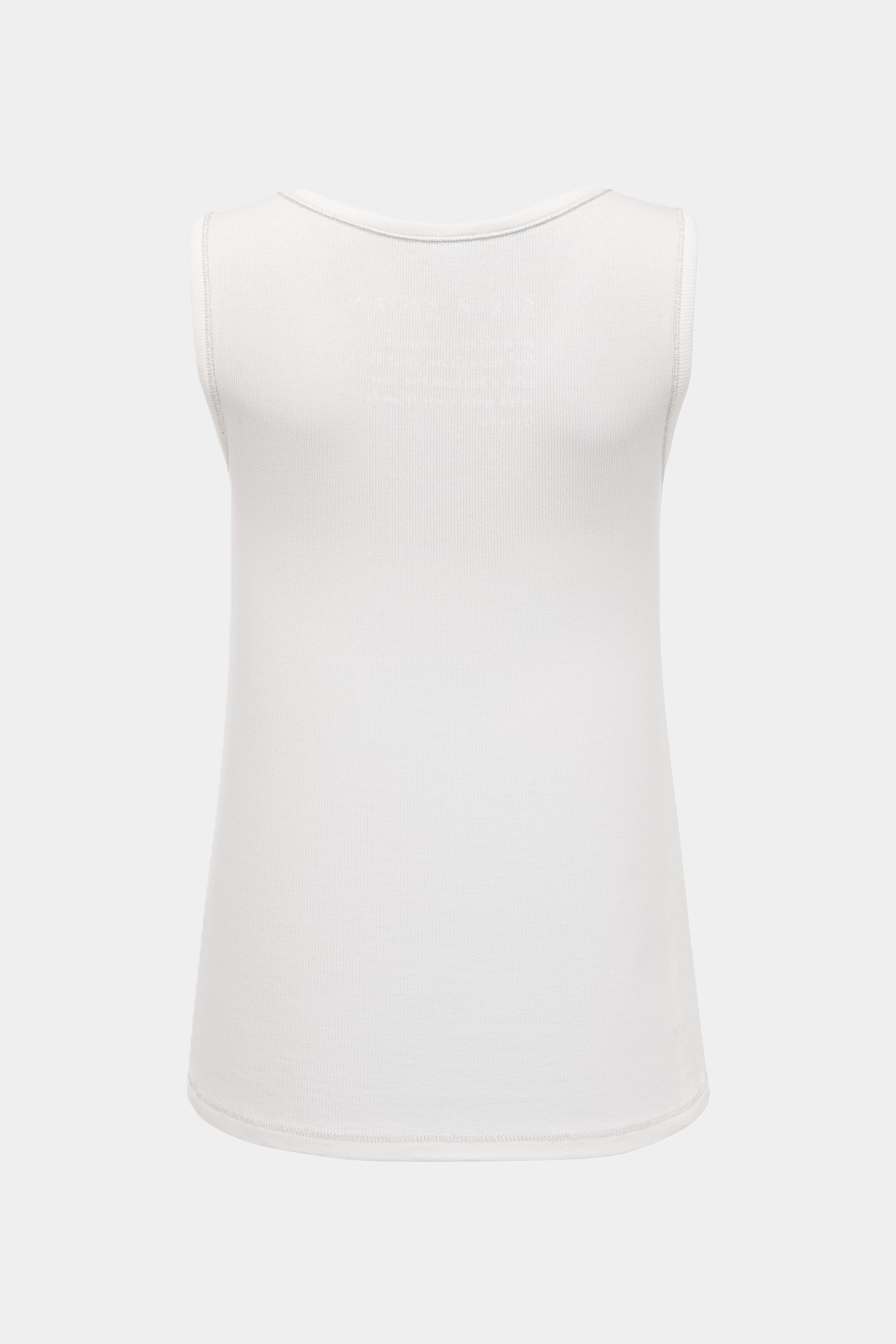 Six-o-Seven Basic Baumwolle Stricktop in WHITE six-o-seven