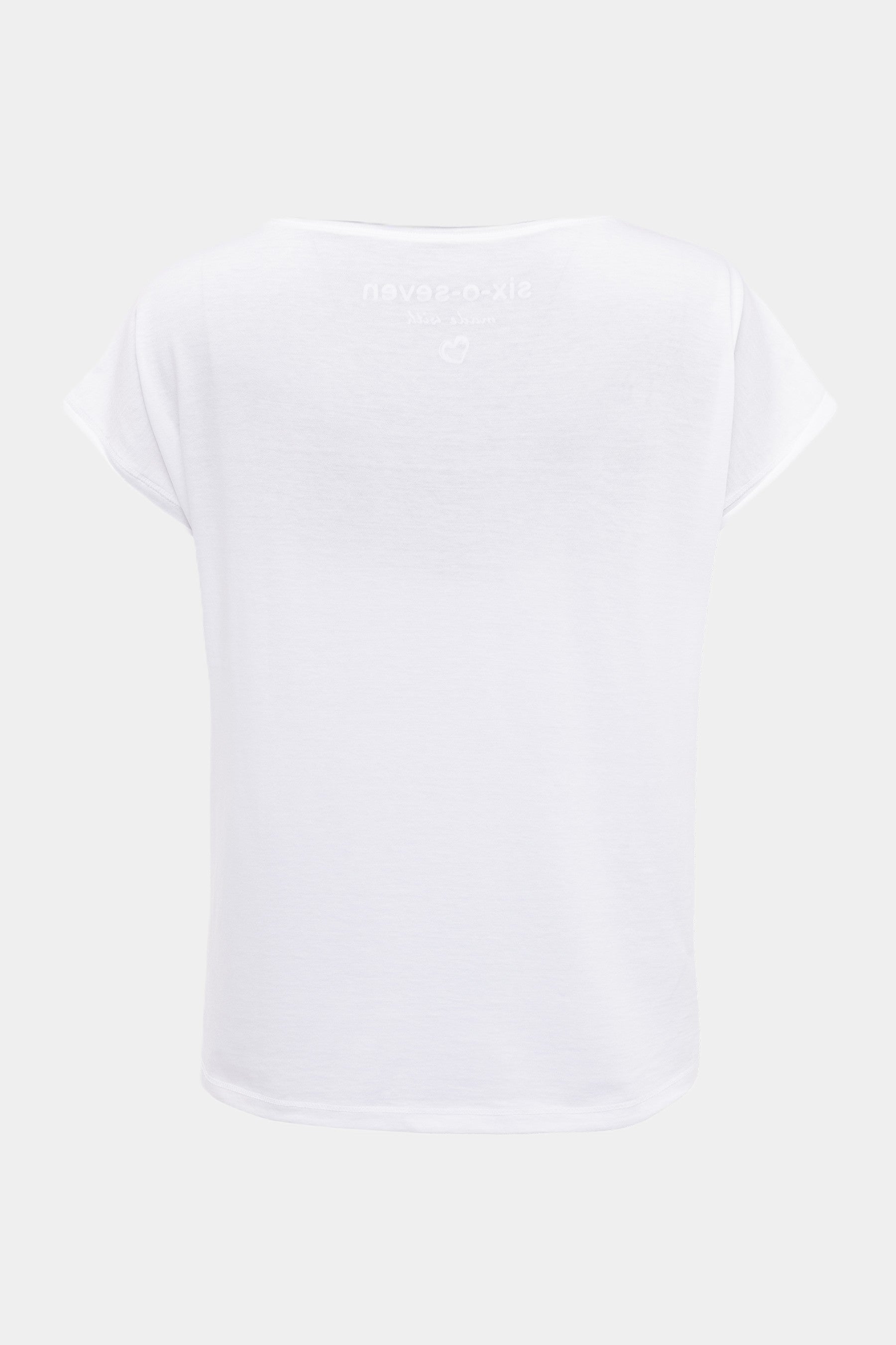 Six-o-Seven T-Shirt mit LOVE Print in WHITE six-o-seven