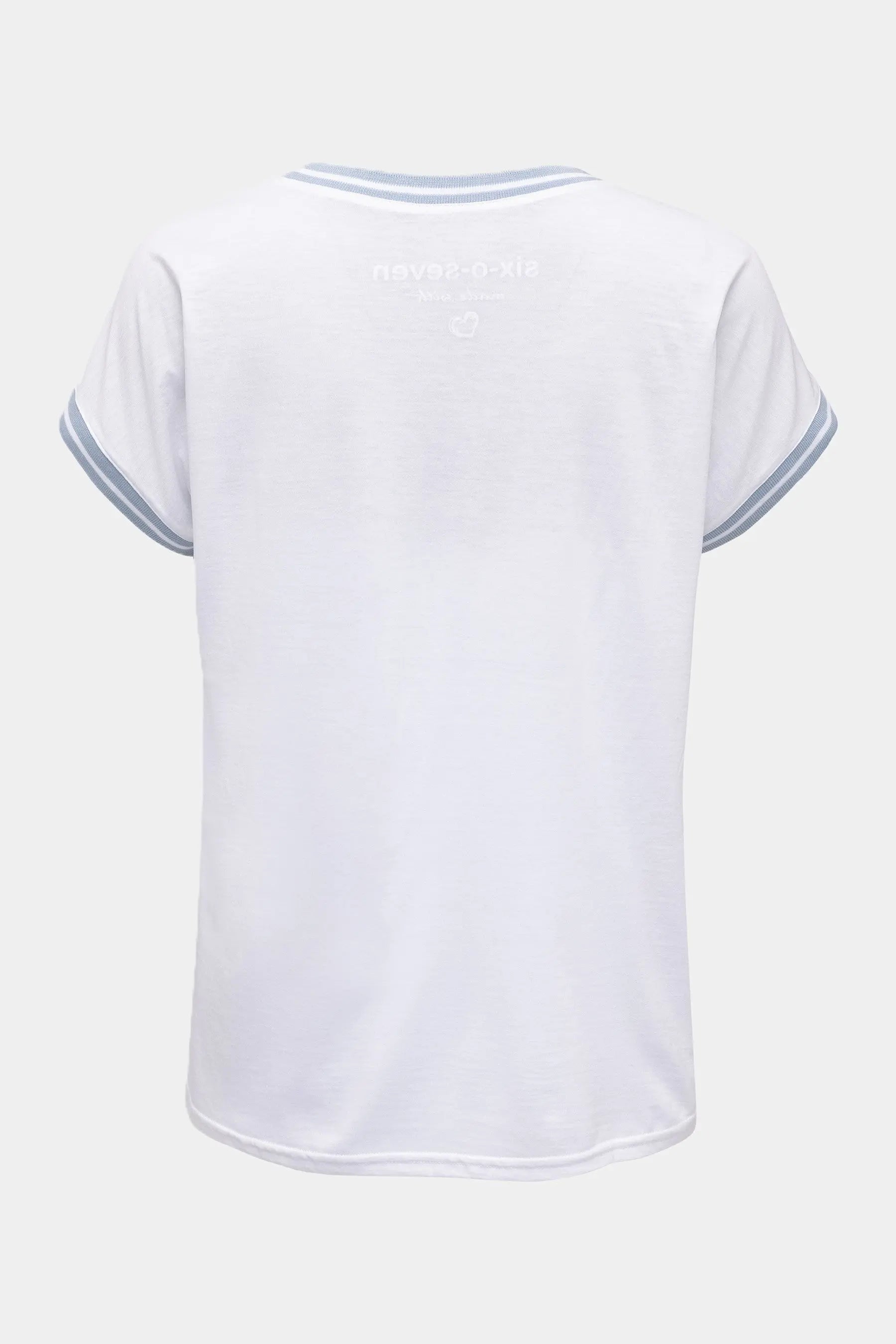 T-Shirt mit plakativem "LOVE"-Print in WHITE für Valentinstag six-o-seven