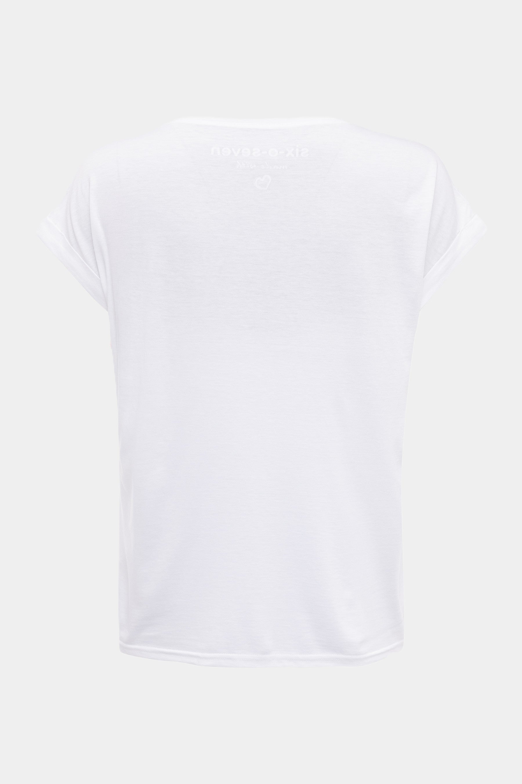 Six-o-Seven T-Shirt mit "Live"-Print WHITE six-o-seven