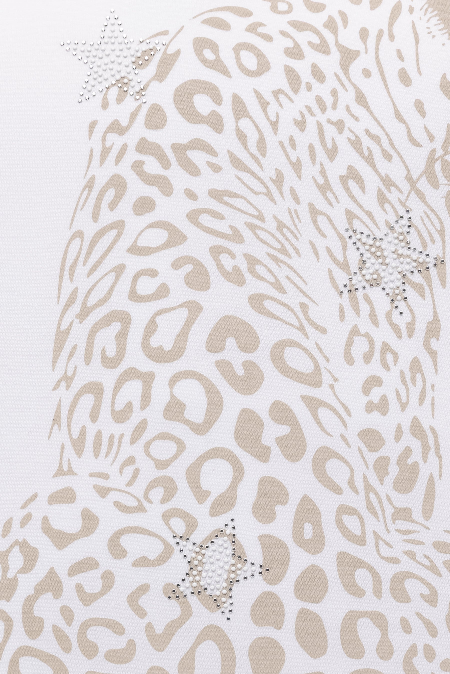 Six-o-Seven T-Shirt mit beigen Leopard-Print KITT six-o-seven