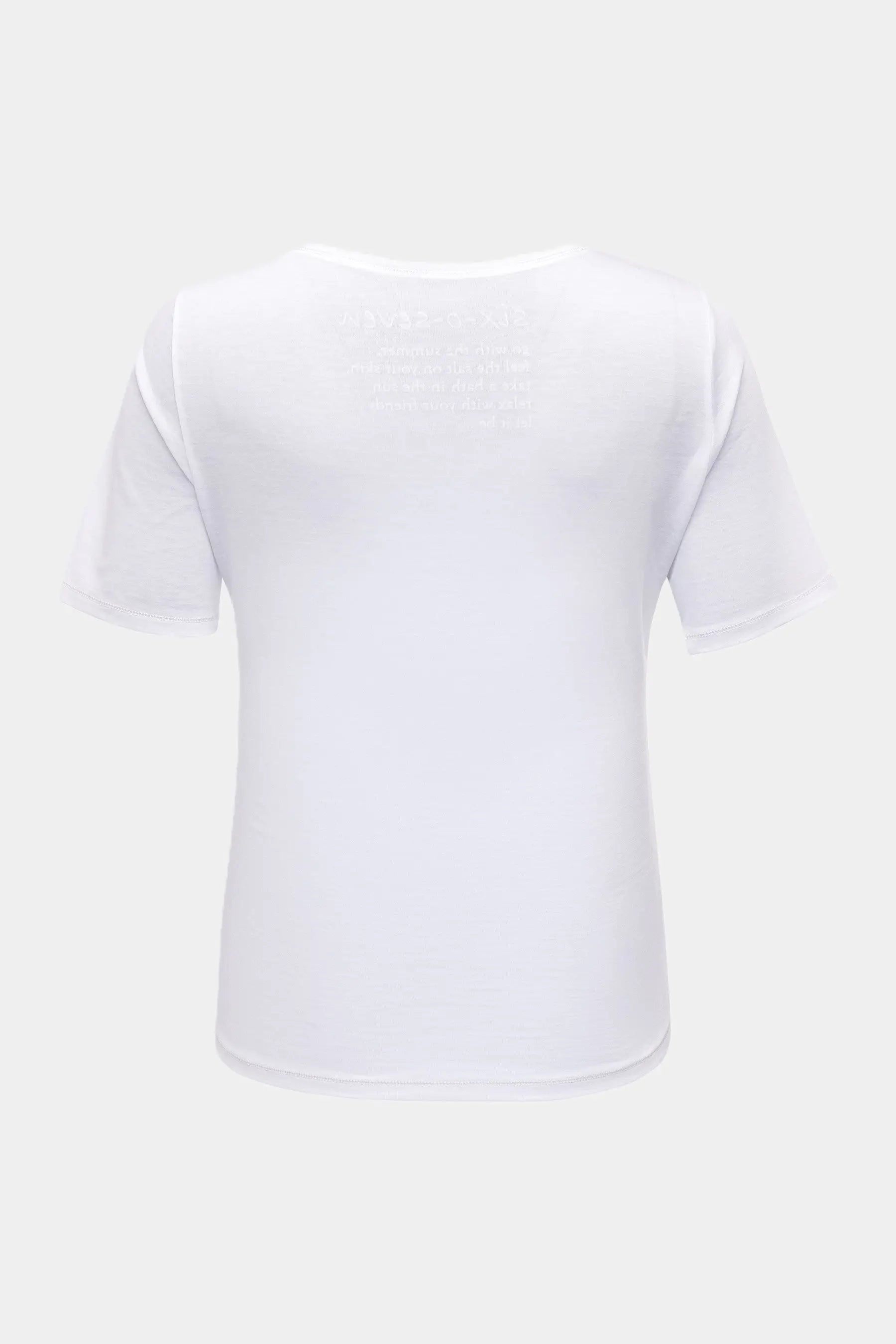 Six-o-Seven T-Shirt mit Hibiskus Print WHITE six-o-seven