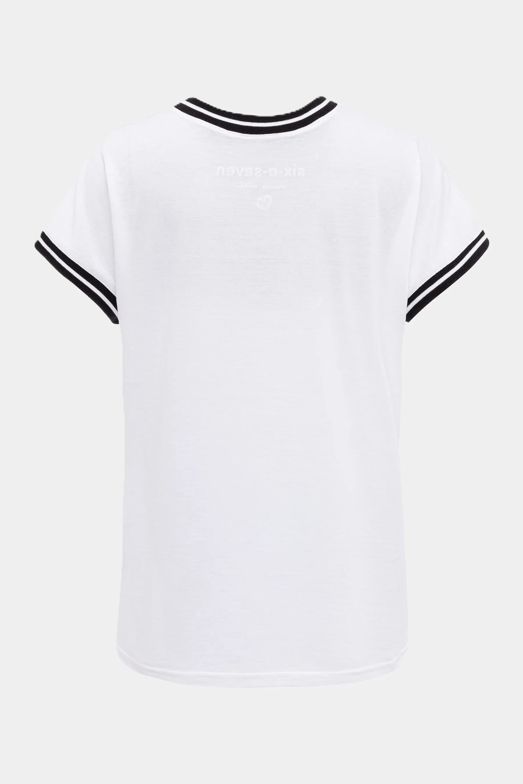 Six-o-Seven T-Shirt mit Flamingo Print und Bündchen six-o-seven