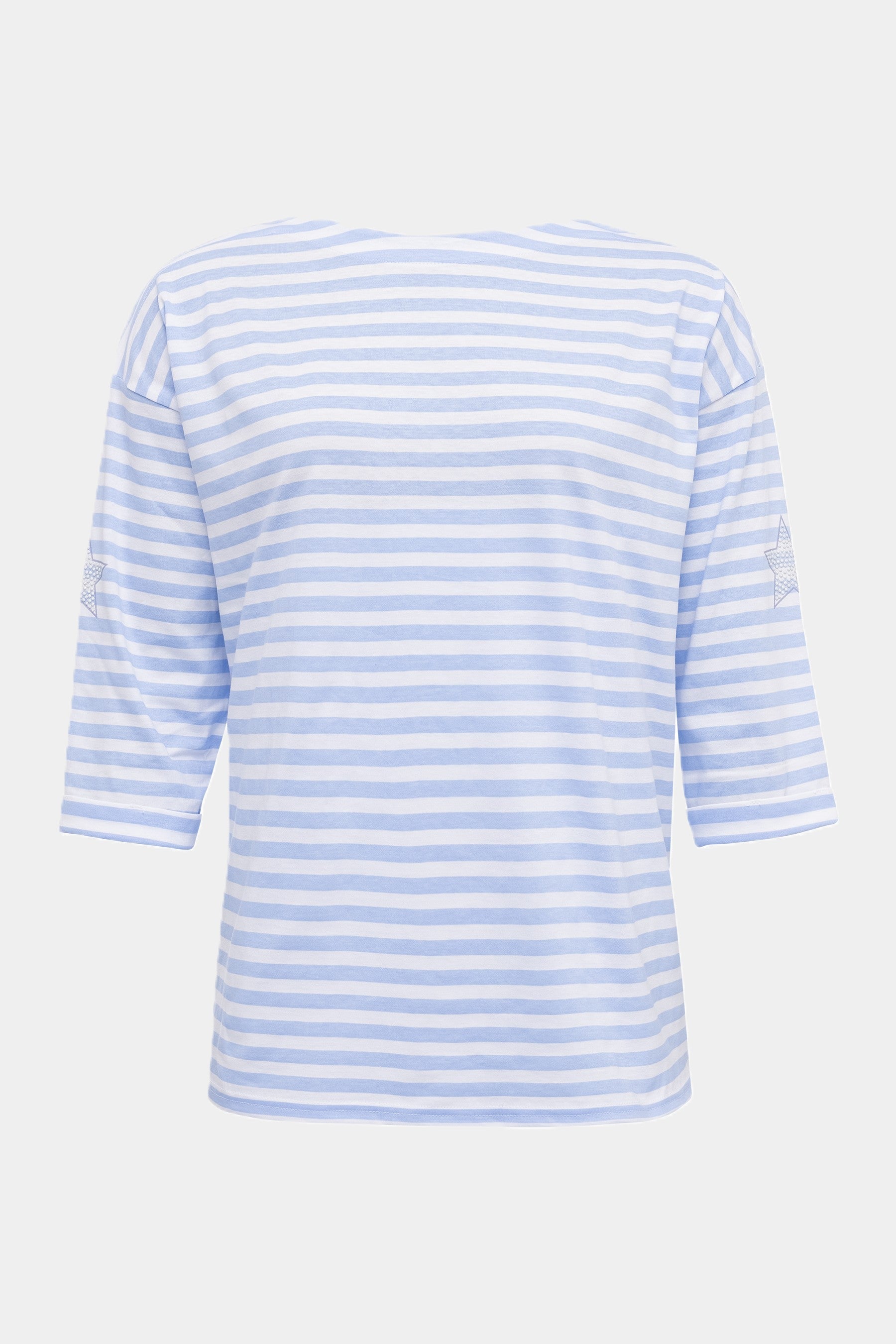 Six-o-Seven T-Shirt 3/4 Arm maritim mit Stern-Print CLOUD six-o-seven