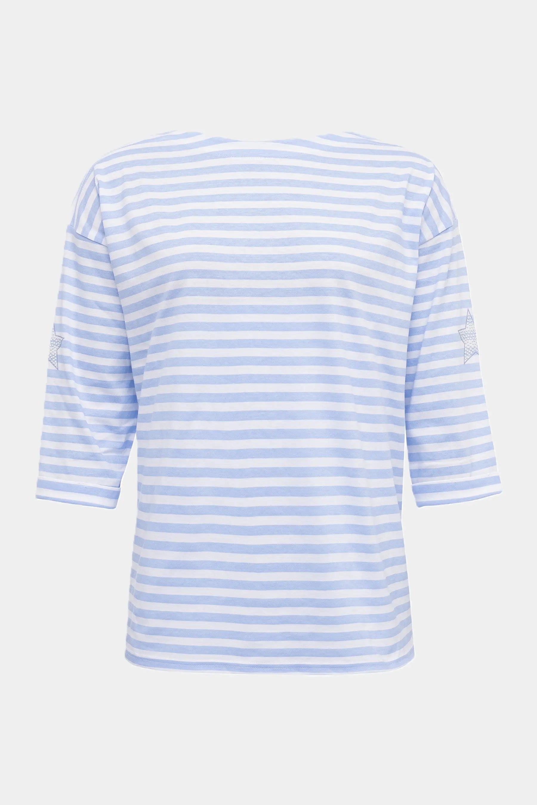 Six-o-Seven T-Shirt 3/4 Arm maritim mit Stern-Print CLOUD six-o-seven