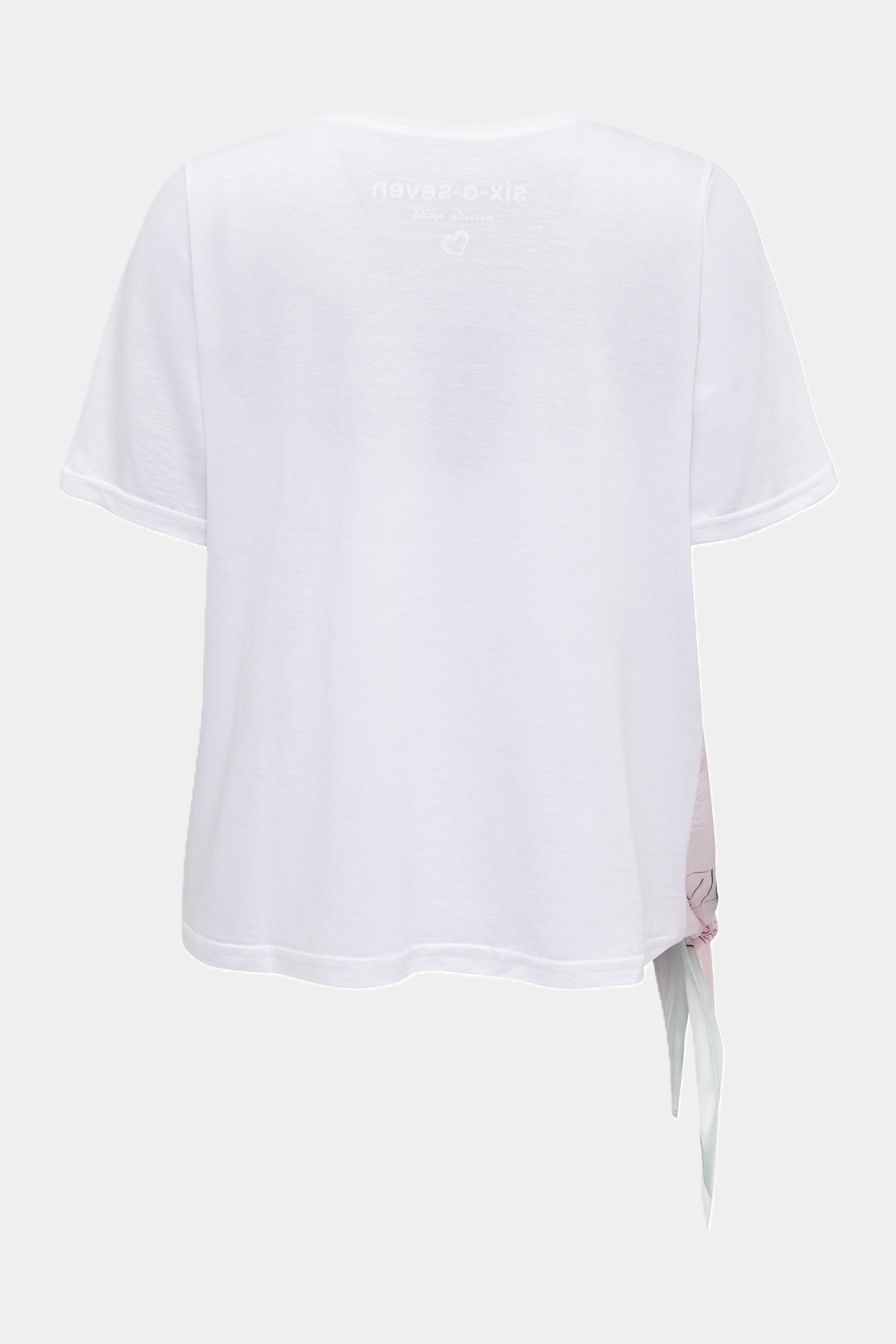 Six-o-Seven T-Shirt mit Flamingo Print und Schluppe six-o-seven