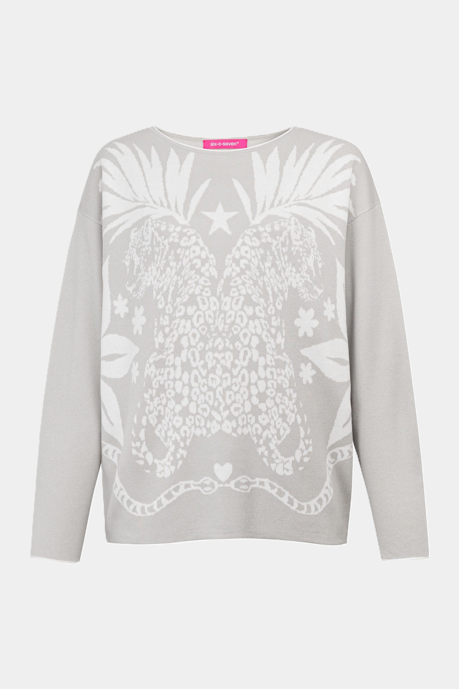 Six-o-Seven Baumwoll Strickpullover STONE six-o-seven