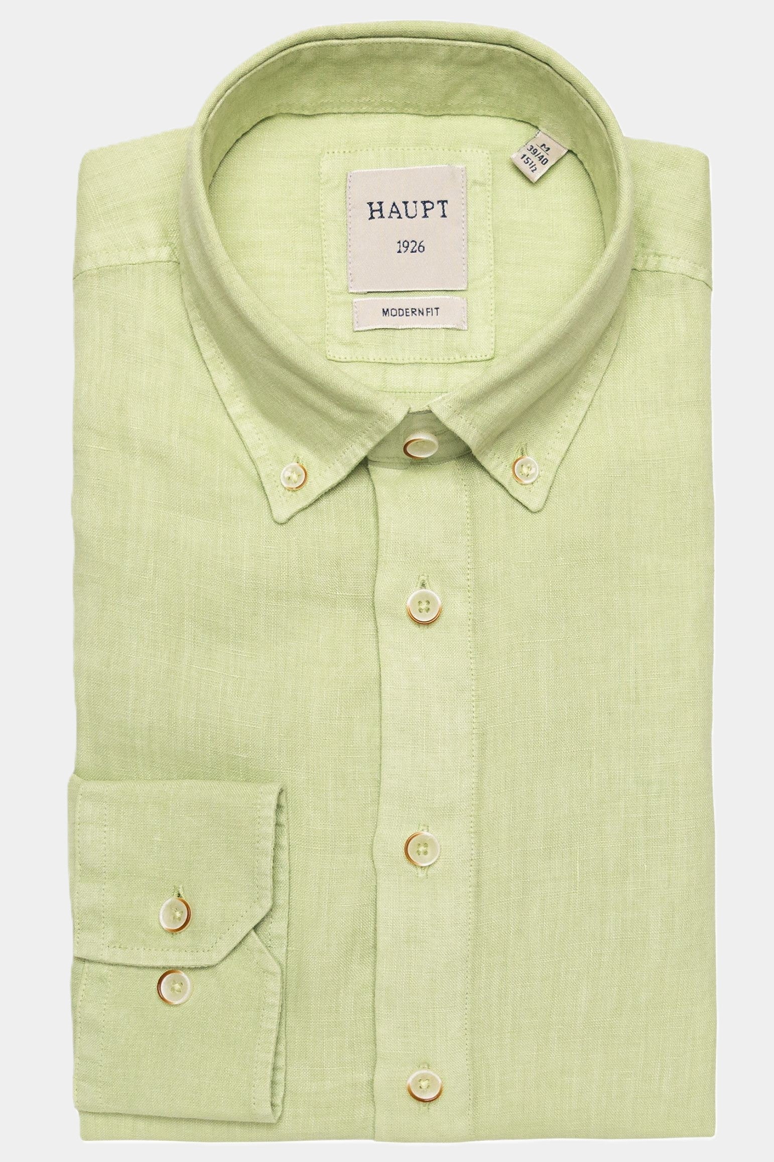 Haupt Leichtes Leinenhemd im Modern-Fit - MINT Haupt