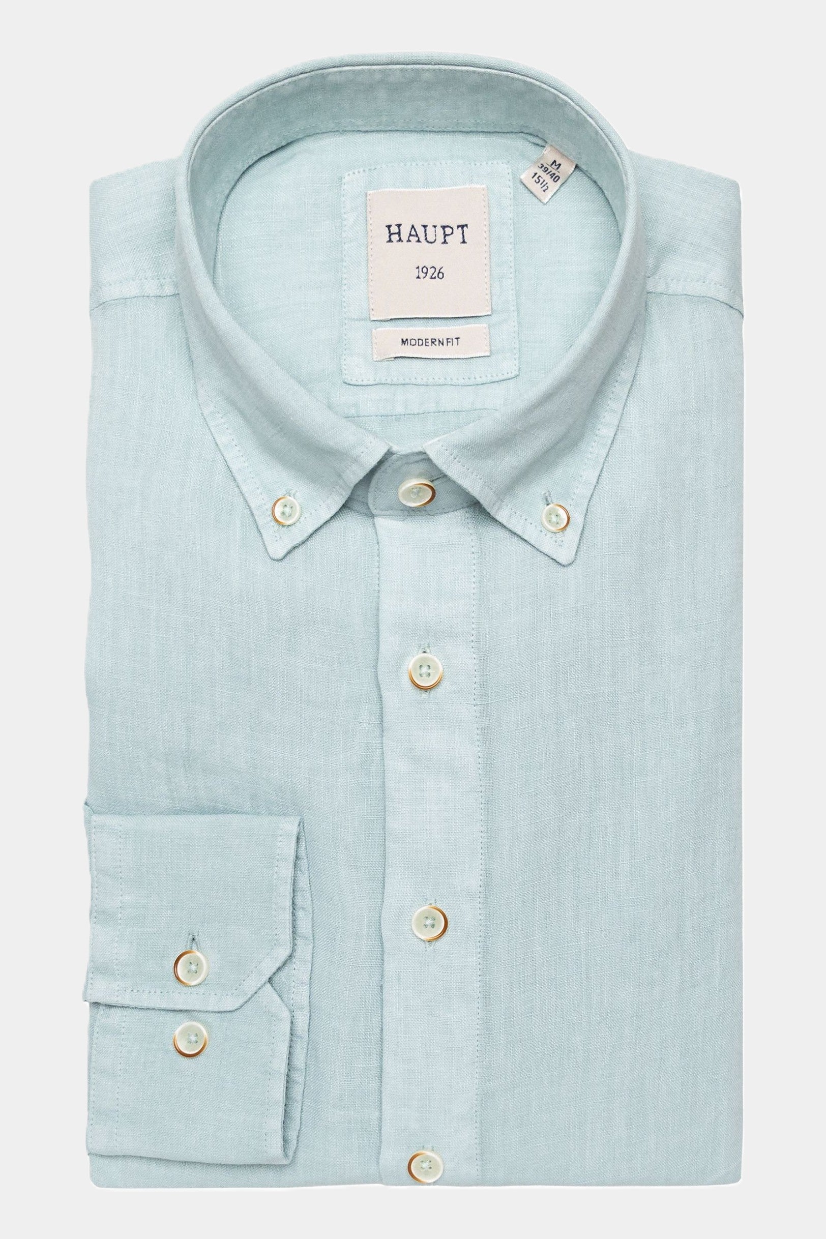 Haupt Leichtes Langarm Leinenhemd im Modern-Fit - LIGHT BLUE Haupt