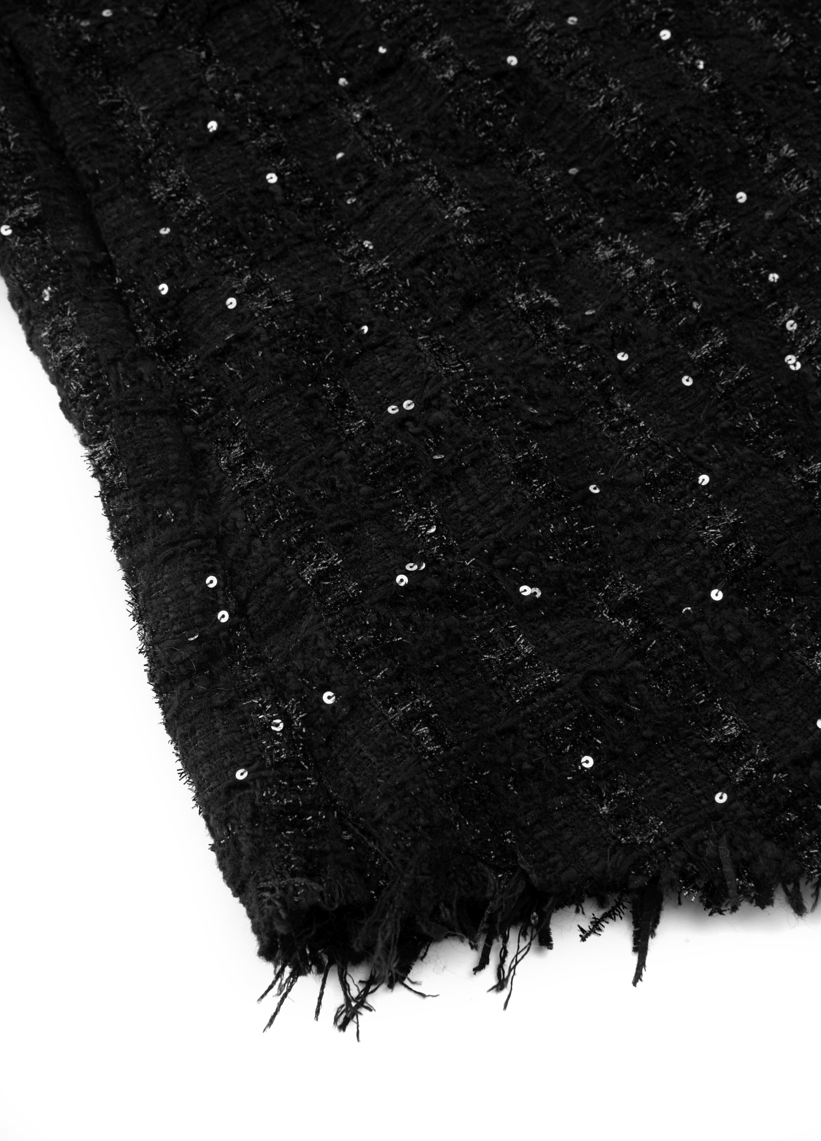 JNBY Schwarze Tweed-Jacke – Strukturierte Overshirt-Silhouette JNBY