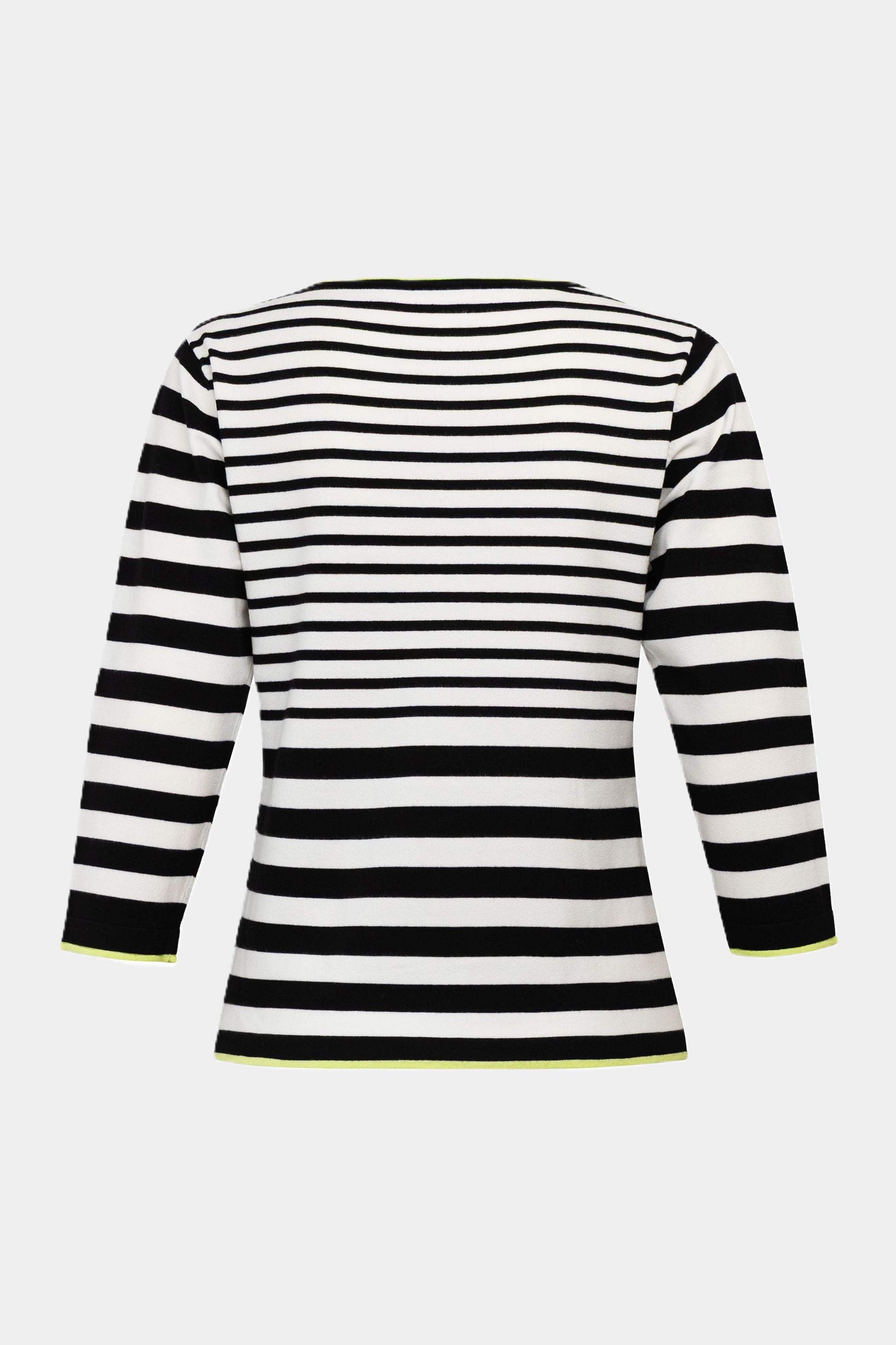 Strickpullover gestreift BLACK Zaubermond