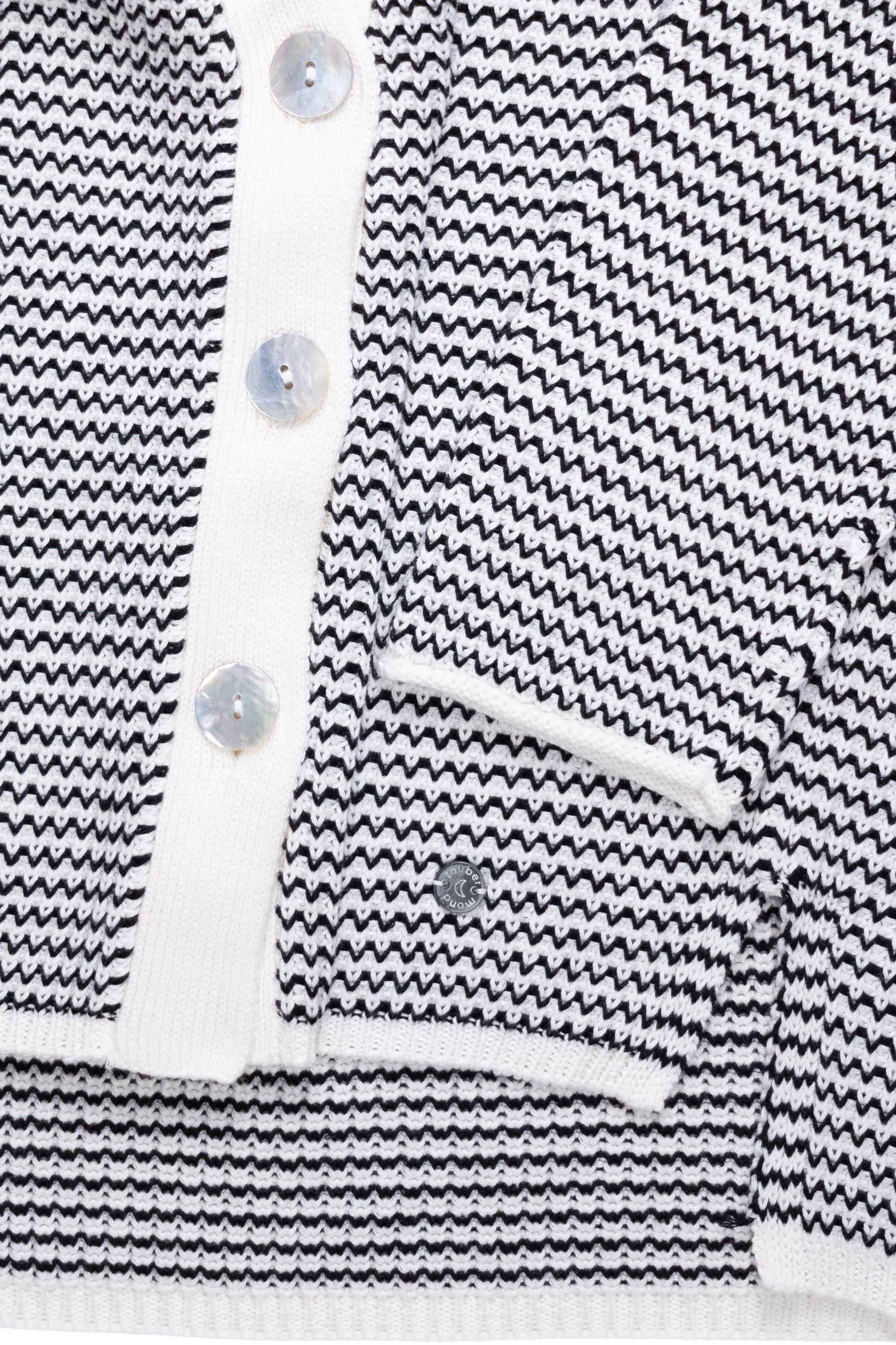 Baumwoll-Strickjacke OFF WHITE Zaubermond