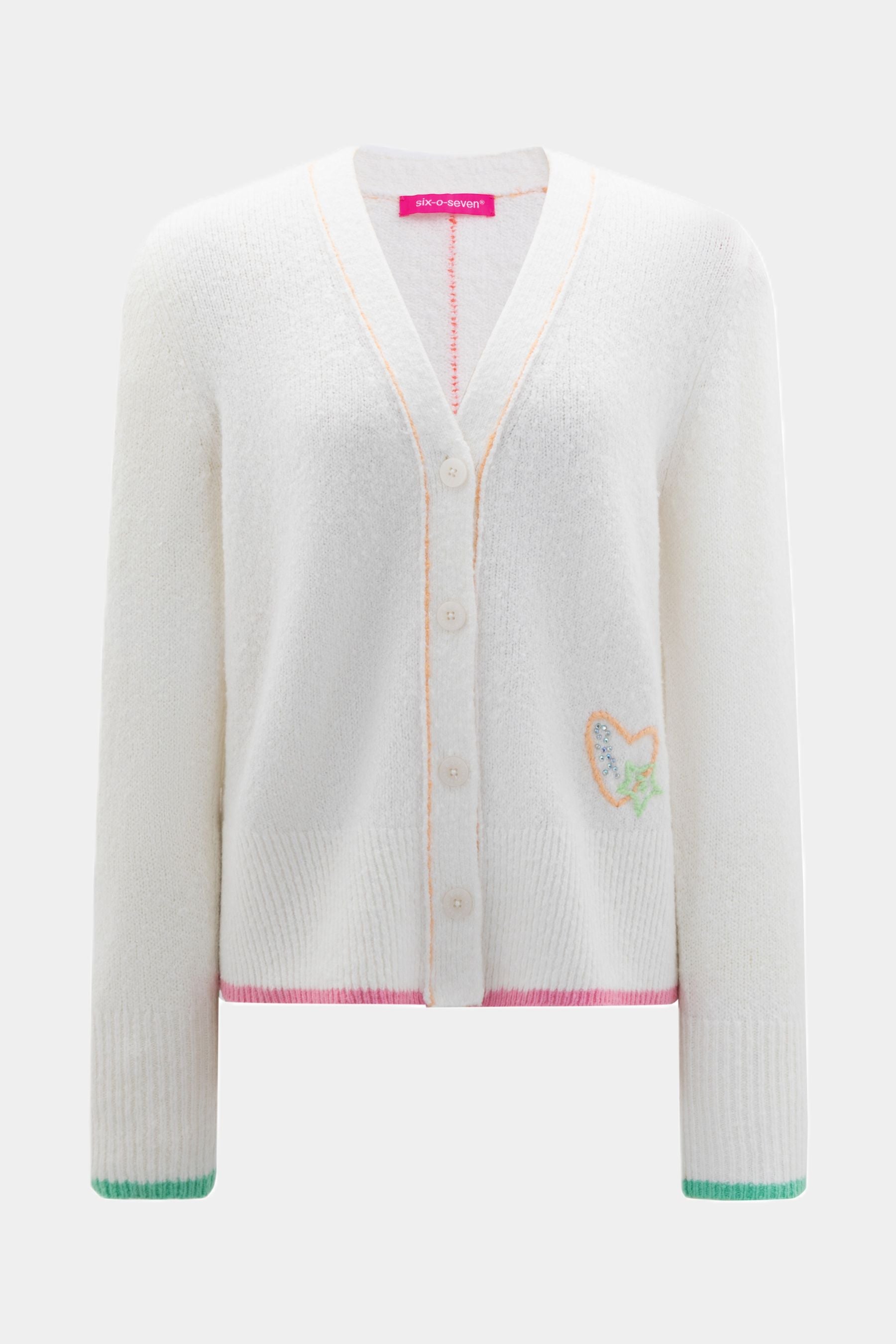 Strickjacke OFF WHITE
