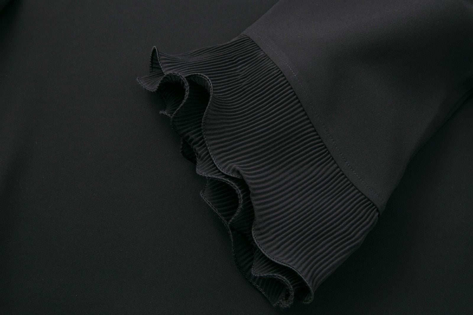 Rüschenbluse BLACK