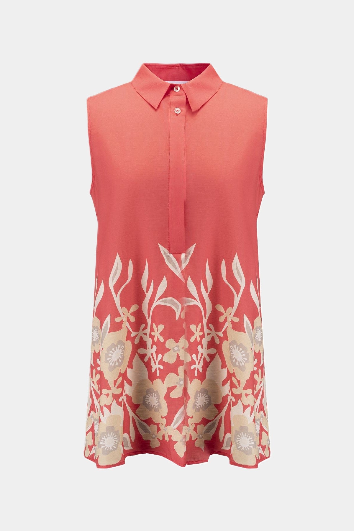 Ärmellose Bluse LIGHT RED PRINT