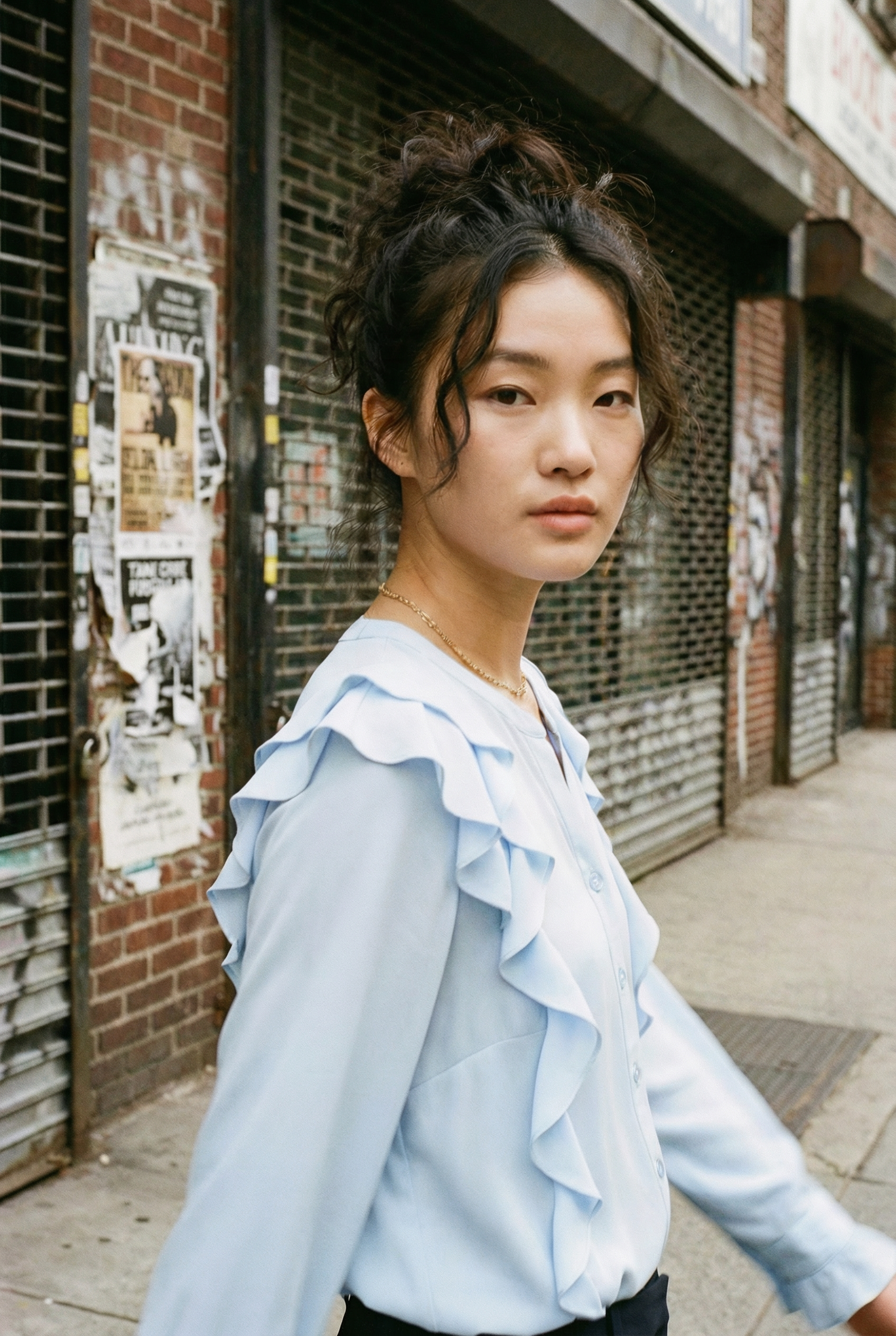 Nadine H Seidenbluse mit Rüschen & Kellerfalte - SKY Nadine H