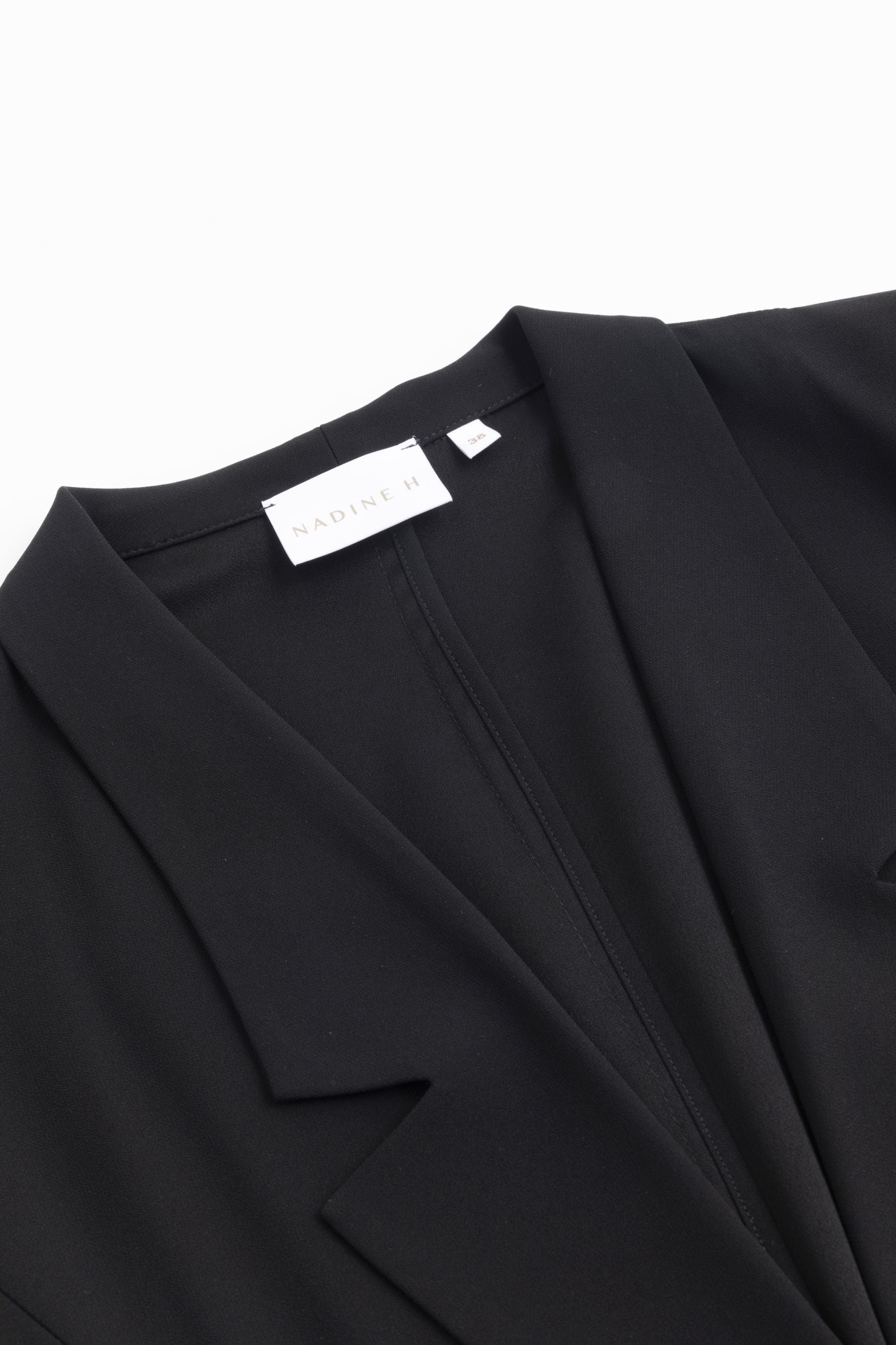 Nadine H blazer largo elegante en BLACK