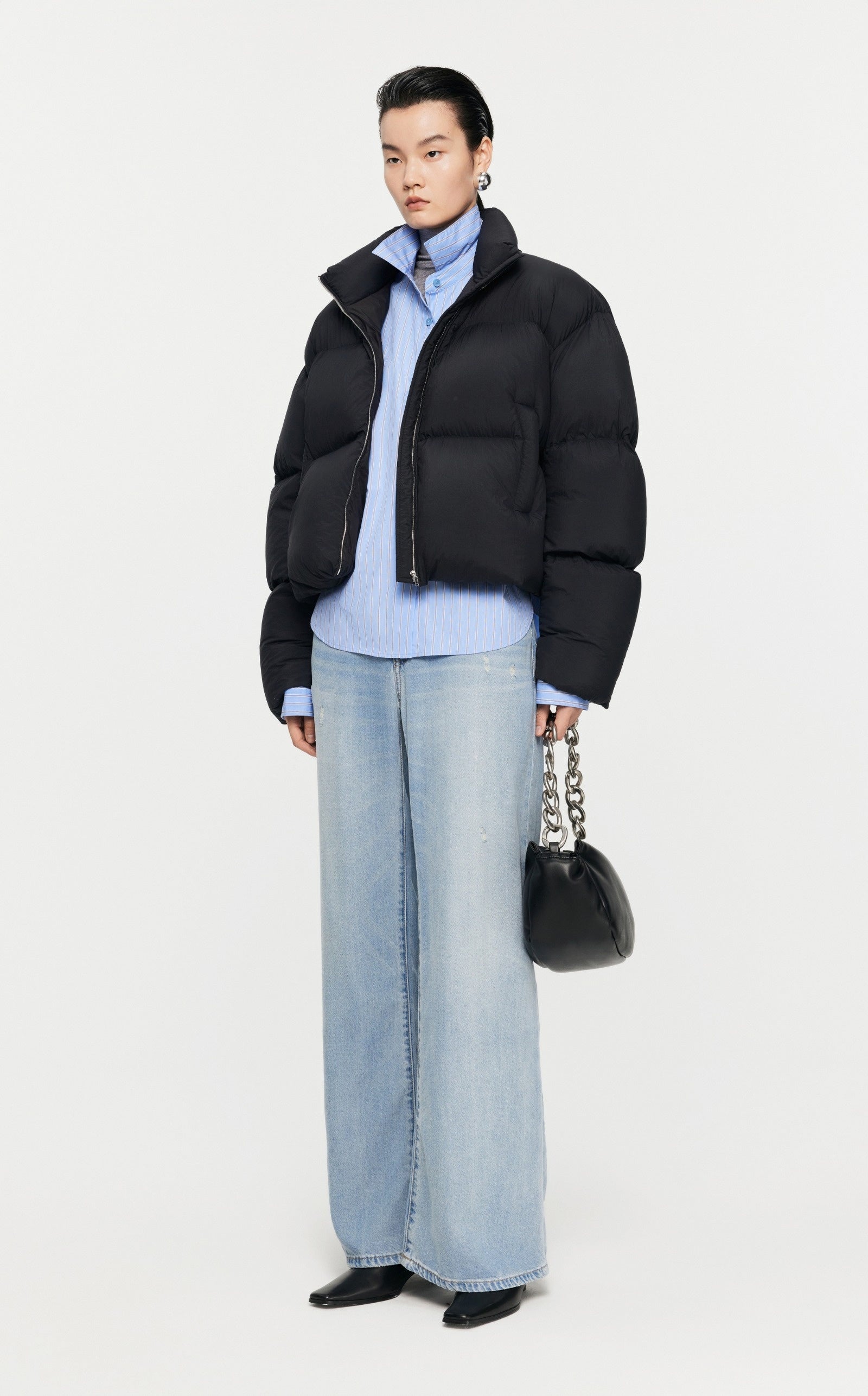 Damen Cropped Pufferjacke mit stylischem Flair JNBY